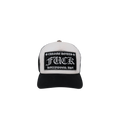 Chrome Hearts 'FUCK' White & Black Trucker Hat