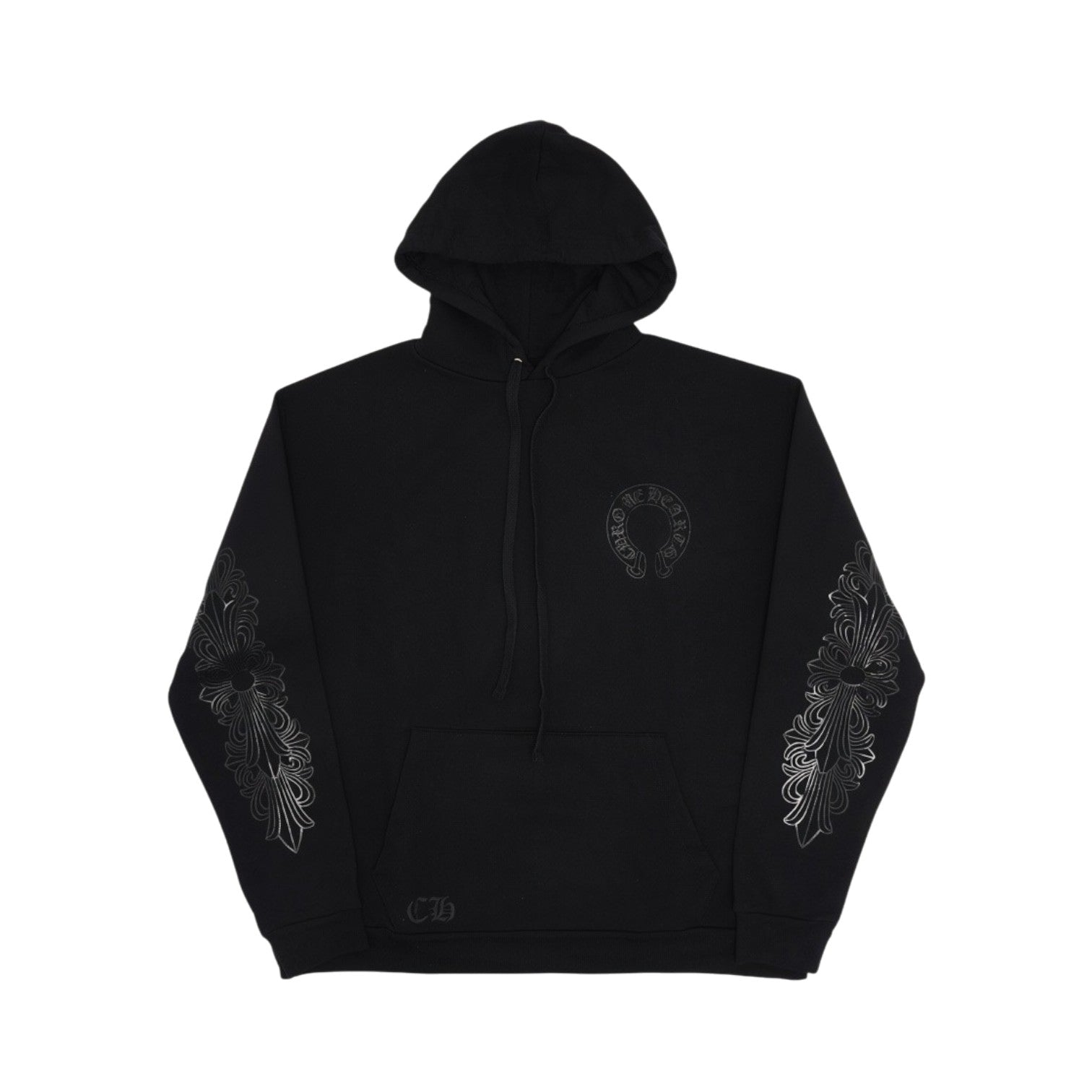 Chrome Hearts 'Horseshoe Logo' Black Mono Hoodie