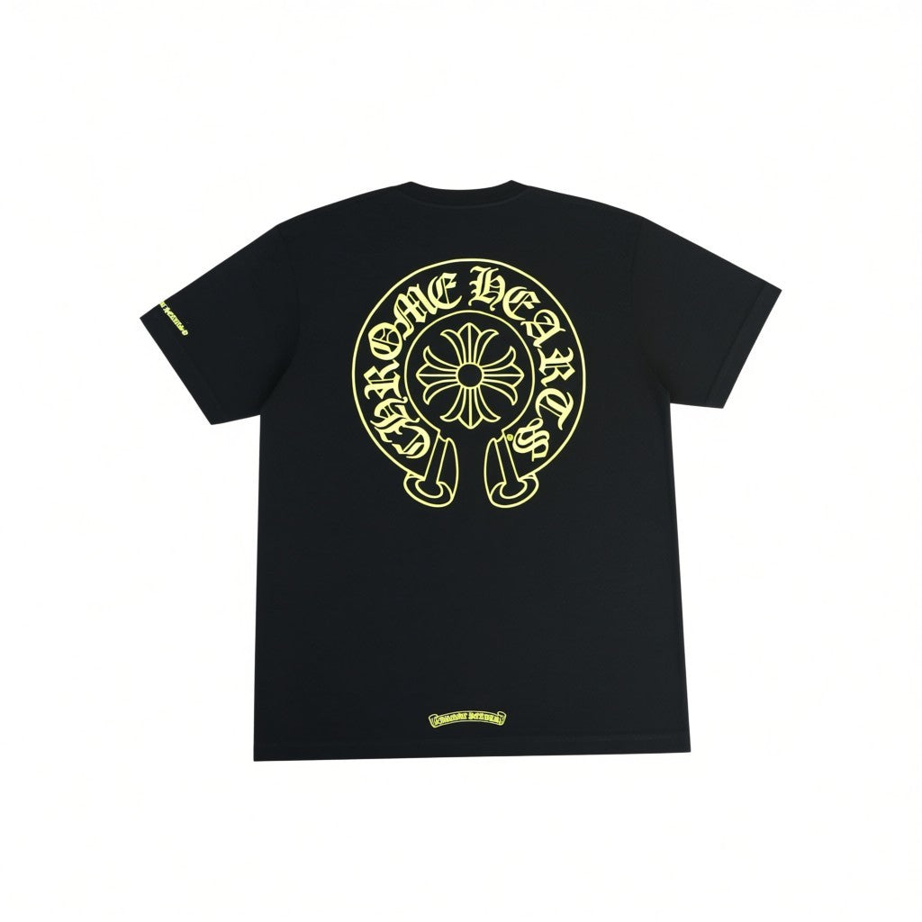 Chrome Hearts 'Horseshoe' Black & Neon Tee
