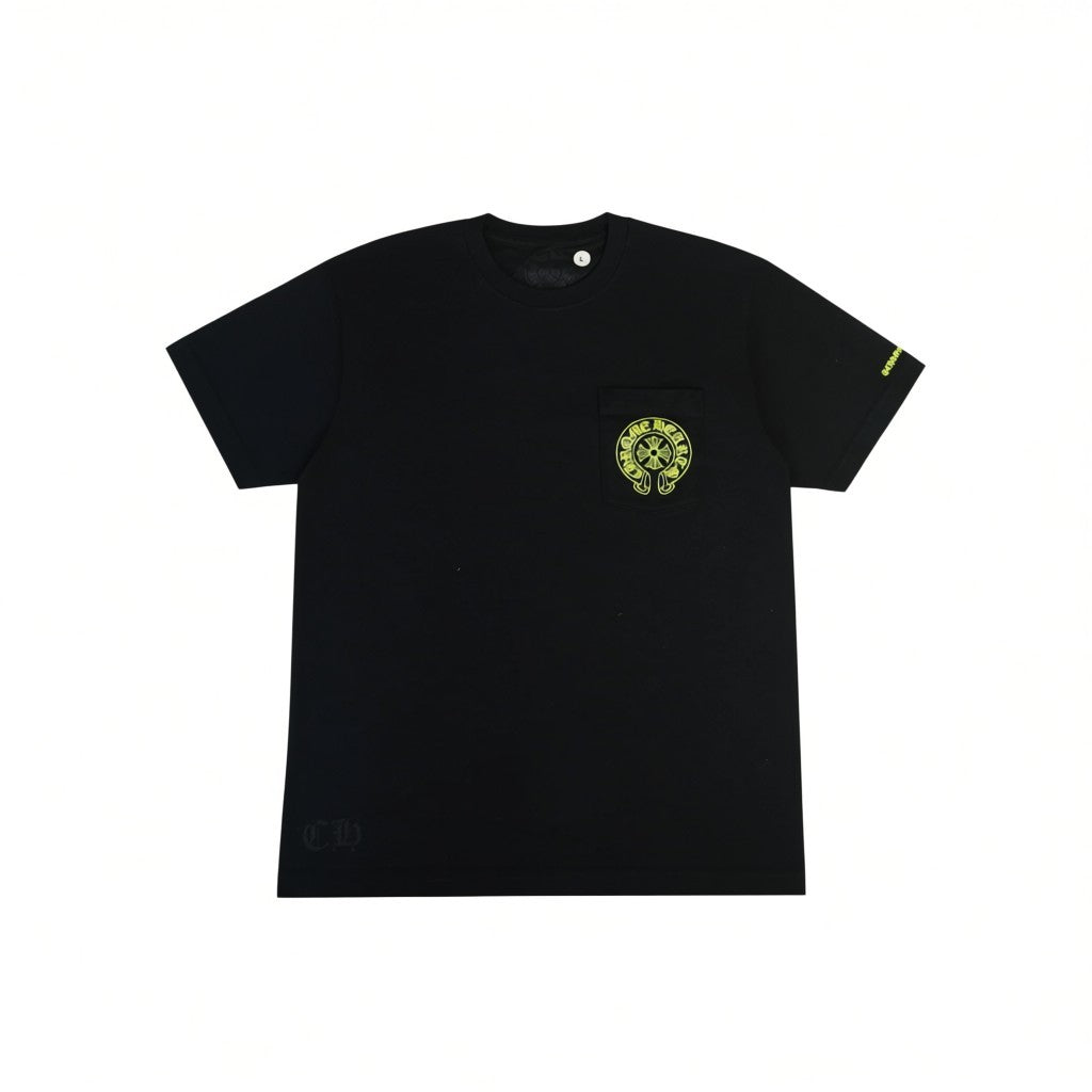 Chrome Hearts 'Horseshoe' Black & Neon Tee