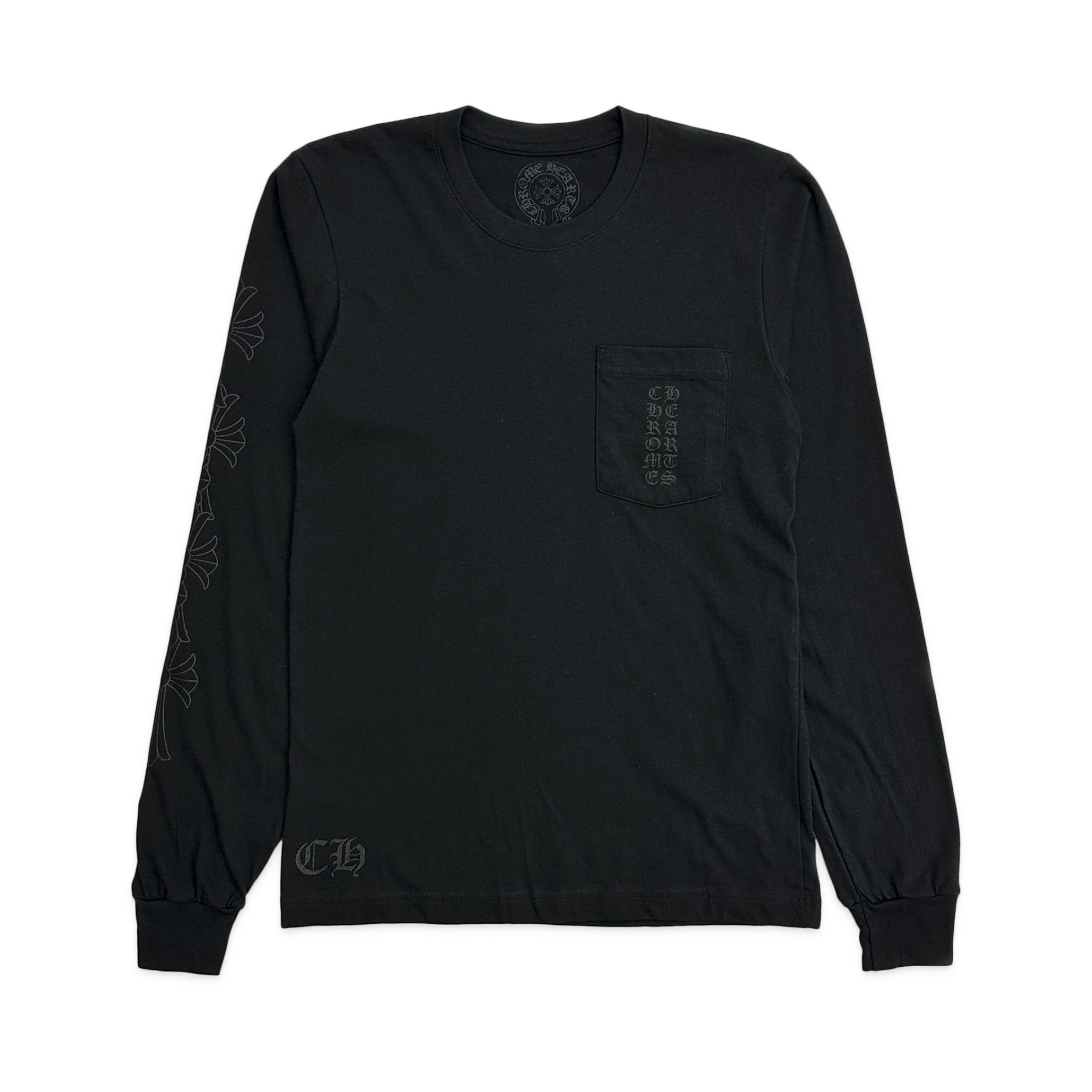 Chrome Hearts 'Miami Exclusive Cemetery' Black Tonal LS Tee