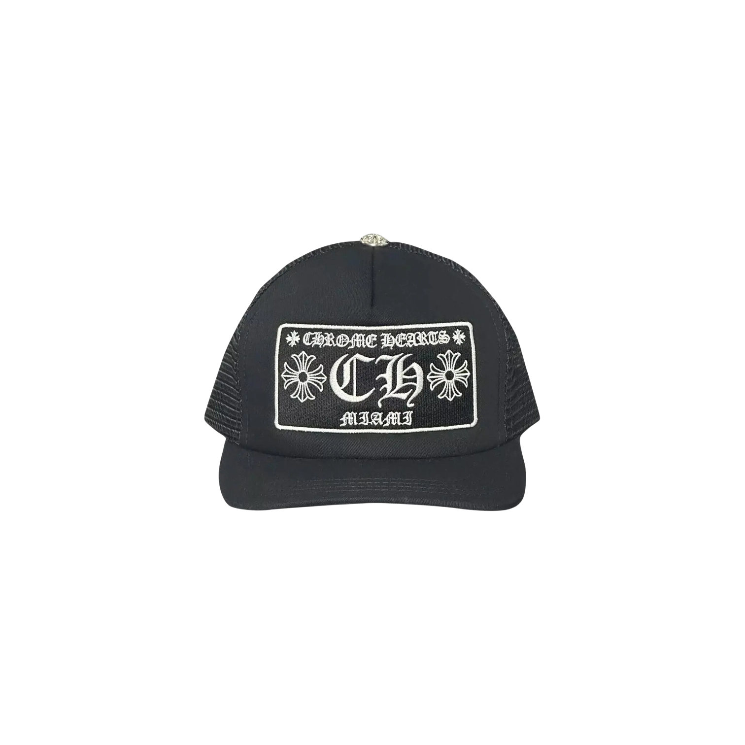 Chrome Hearts 'Miami' Black Trucker Hat