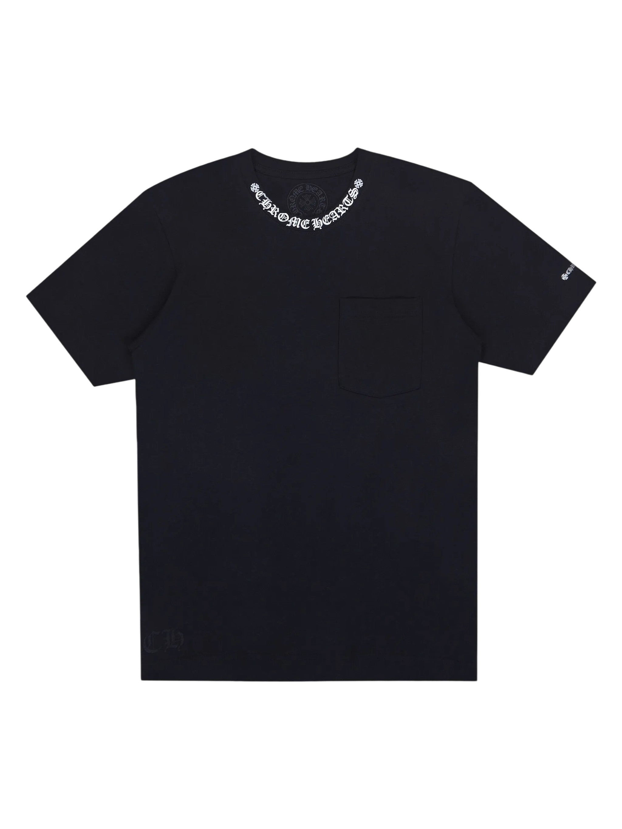 Chrome Hearts 'Neck Logo' Black Tee