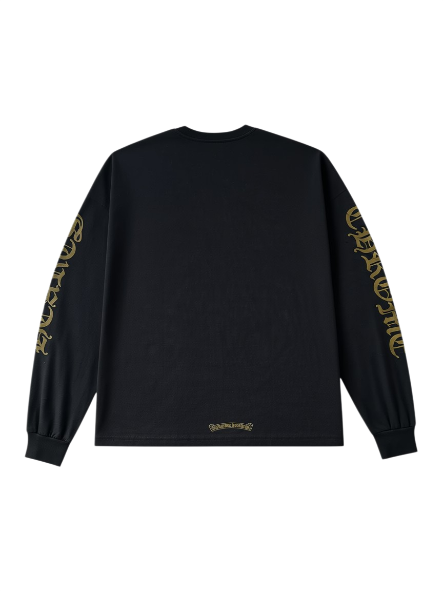 Chrome Hearts 'Neck Logo' Black & Olive LS Tee