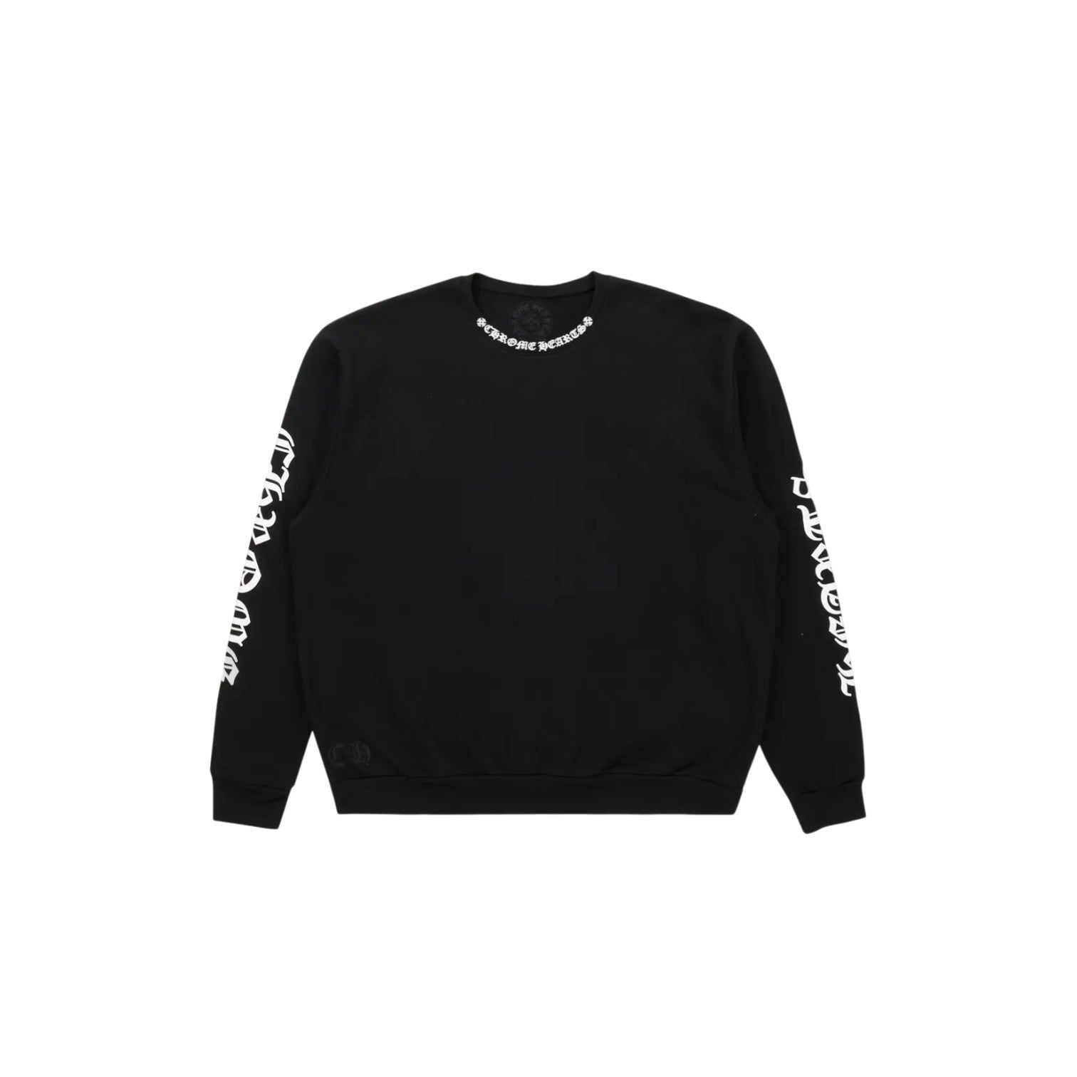 Chrome Hearts 'Neck Logo' Black & White LS Tee