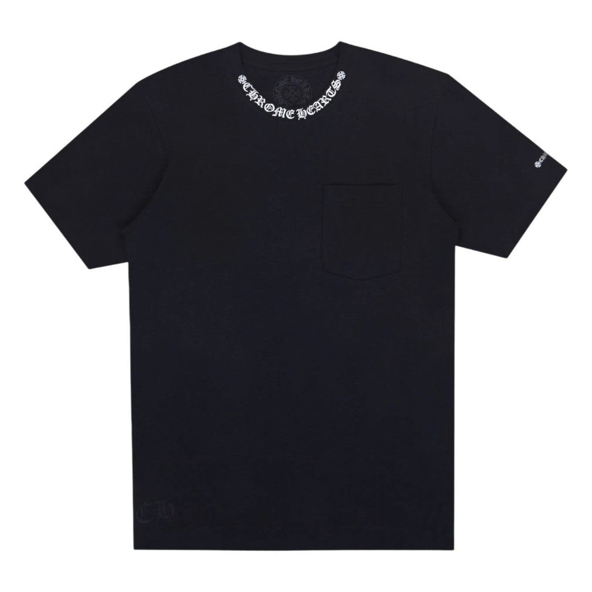 Chrome Hearts 'Neck Logo' Black & White Tee