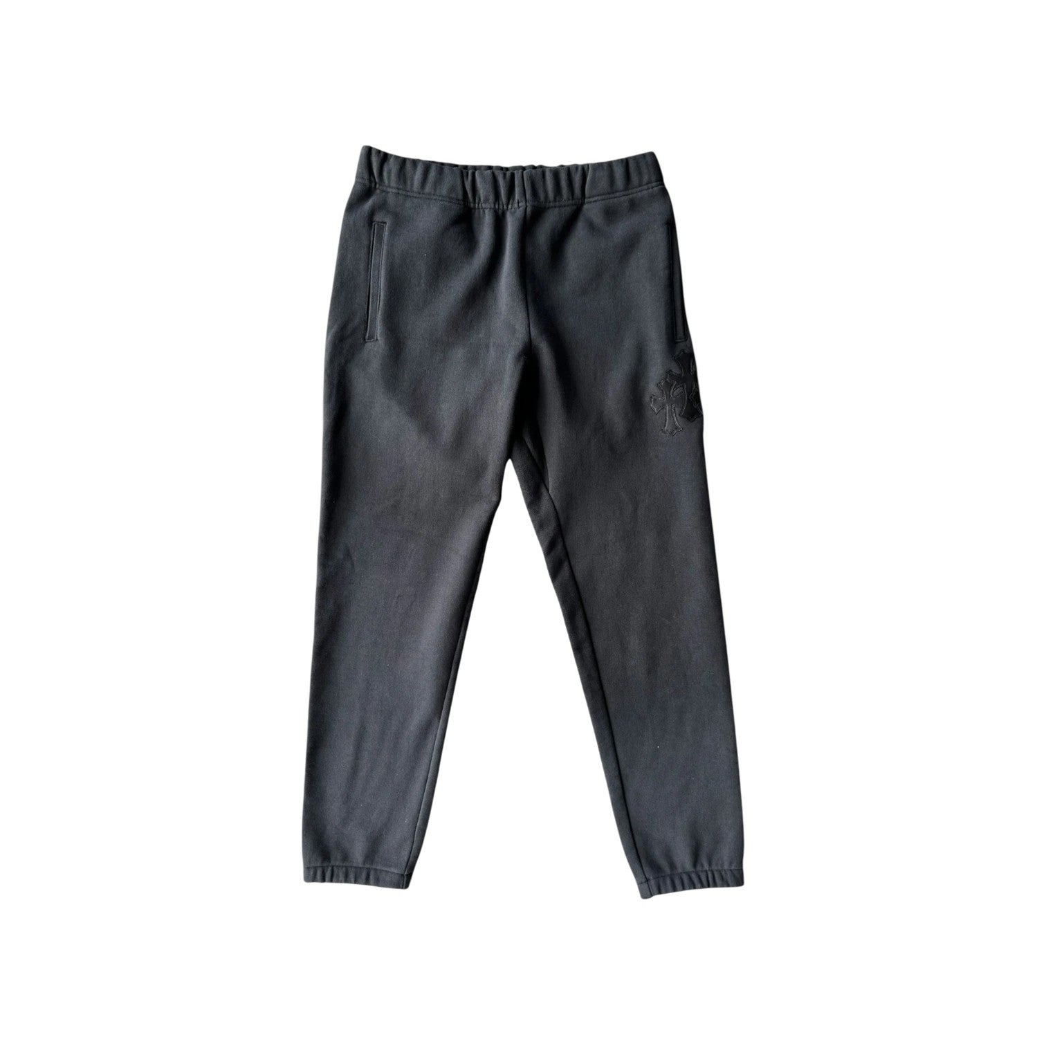 Chrome Hearts 'Paper Jam Black Cross' Black Sweats