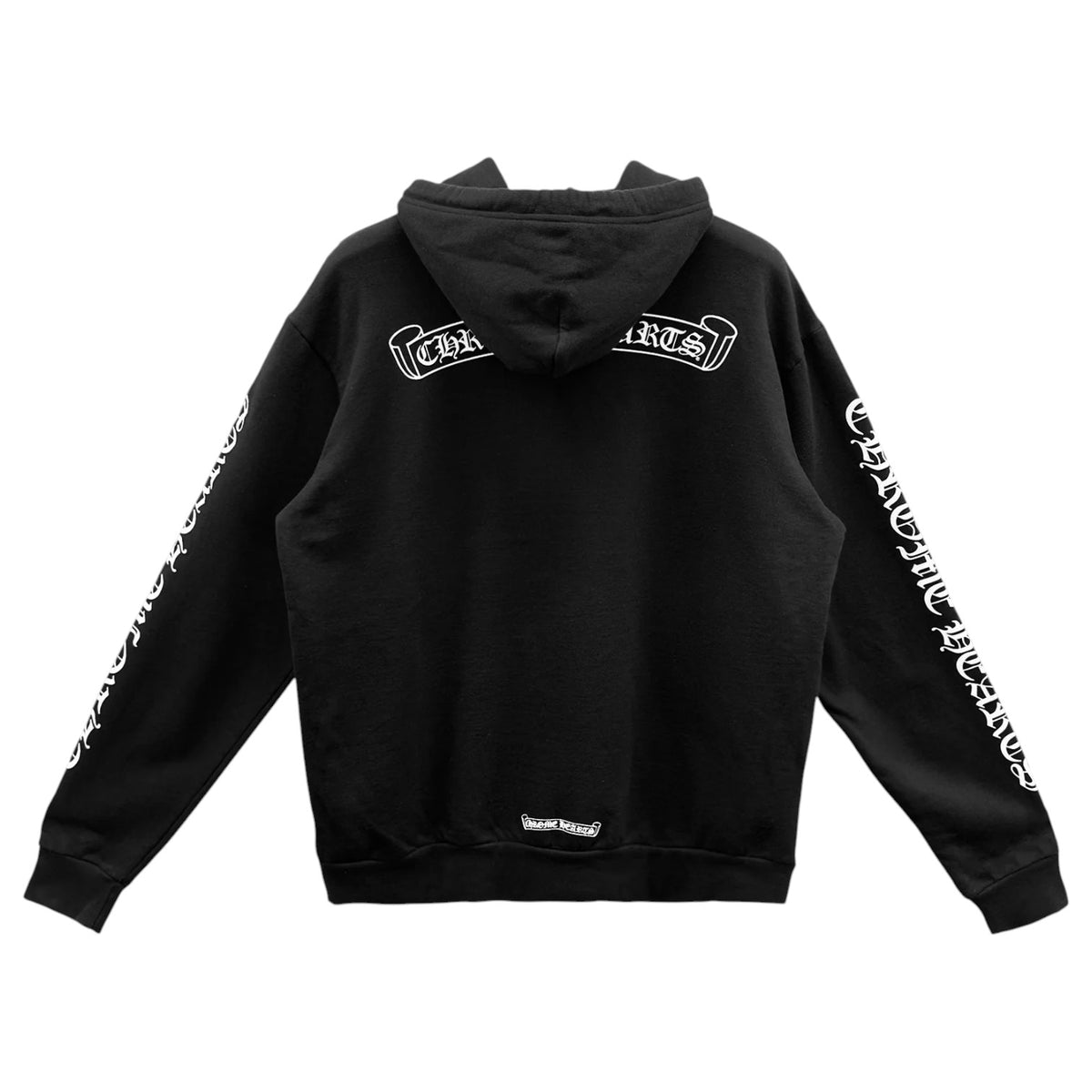 Chrome Hearts 'Scroll Logo' Black & White Hoodie