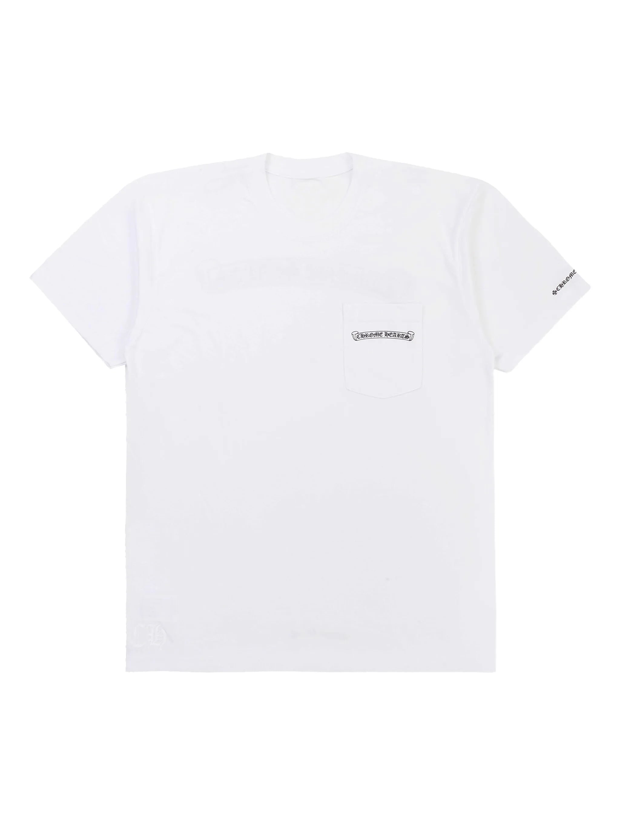 Chrome Hearts 'Scroll Logo' White & Black Tee