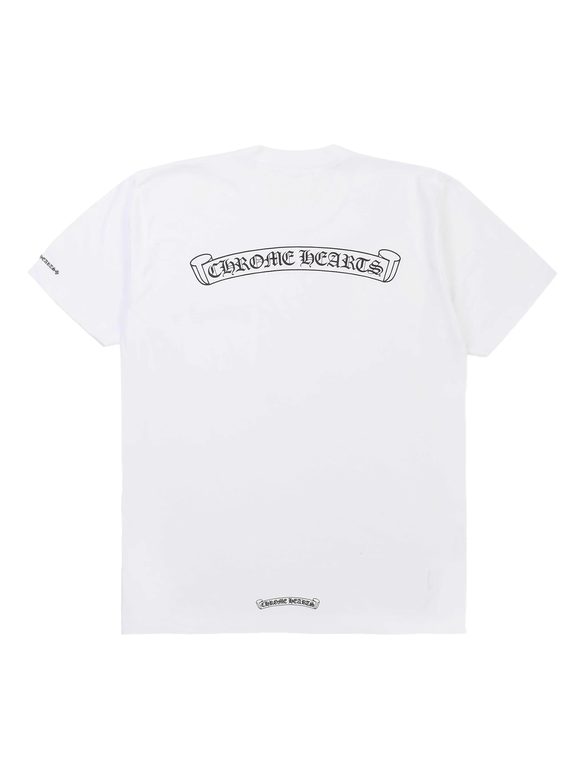 Chrome Hearts 'Scroll Logo' White & Black Tee