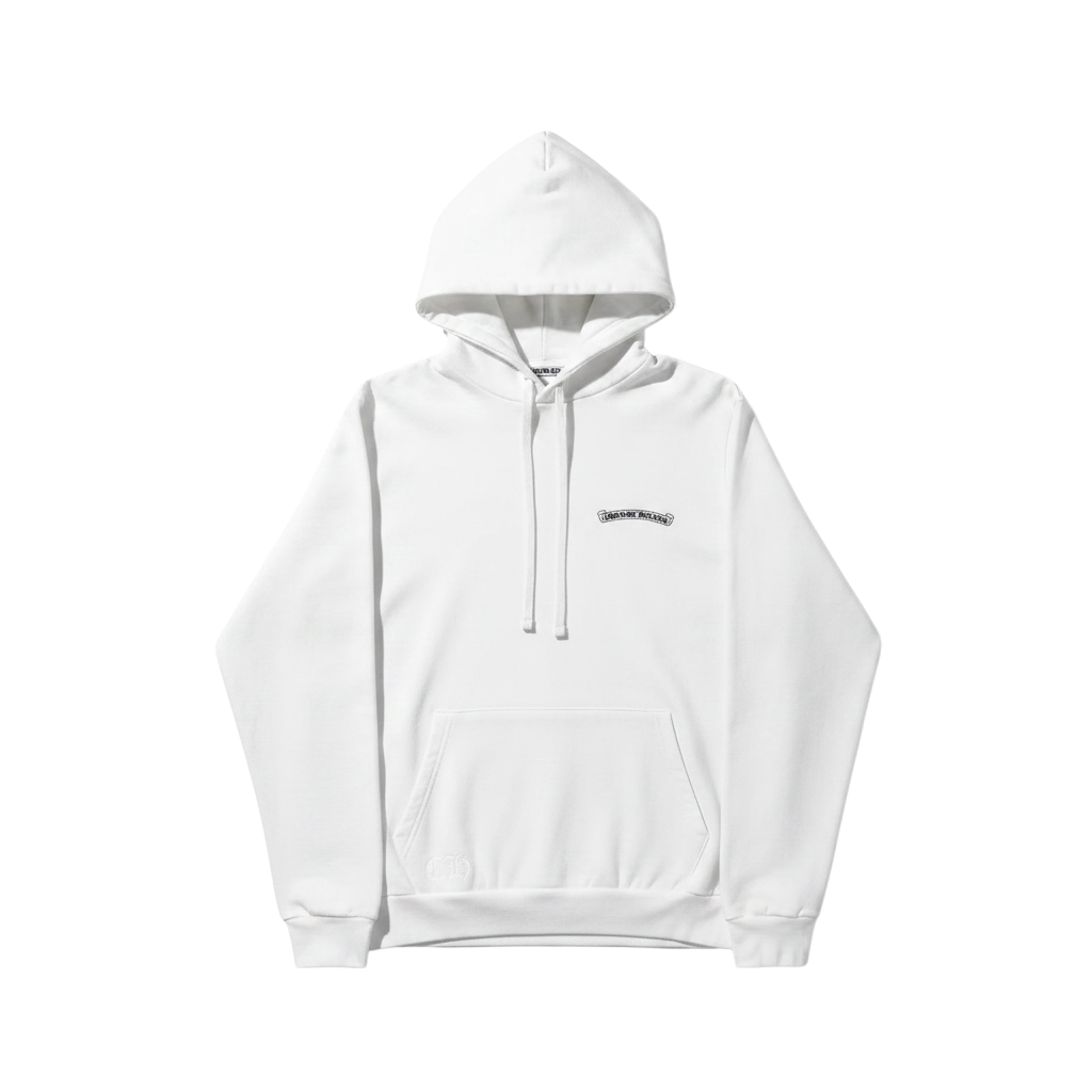 Chrome Hearts 'St Barth' White & Black Hoodie