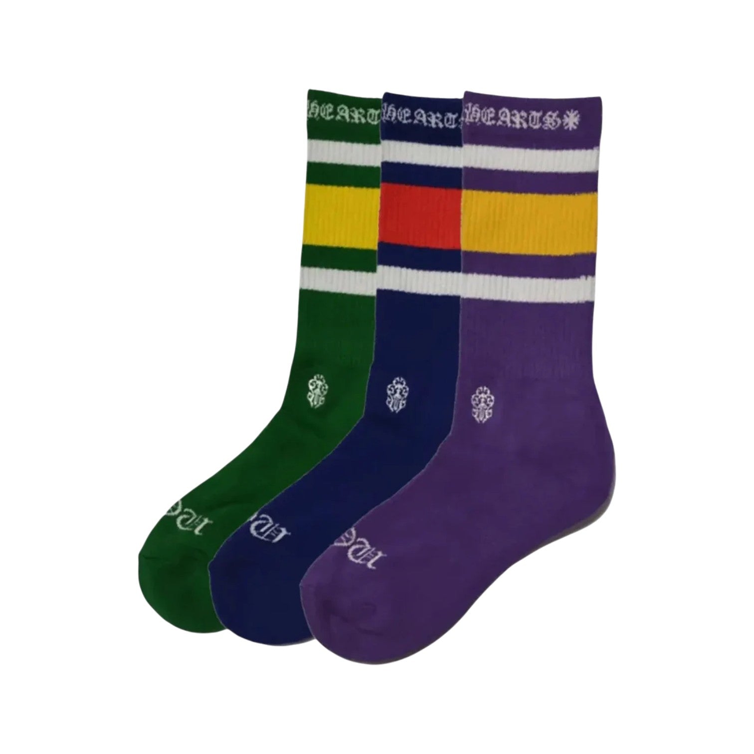 Chrome Hearts 'Stripe' Assorted Color Socks #1