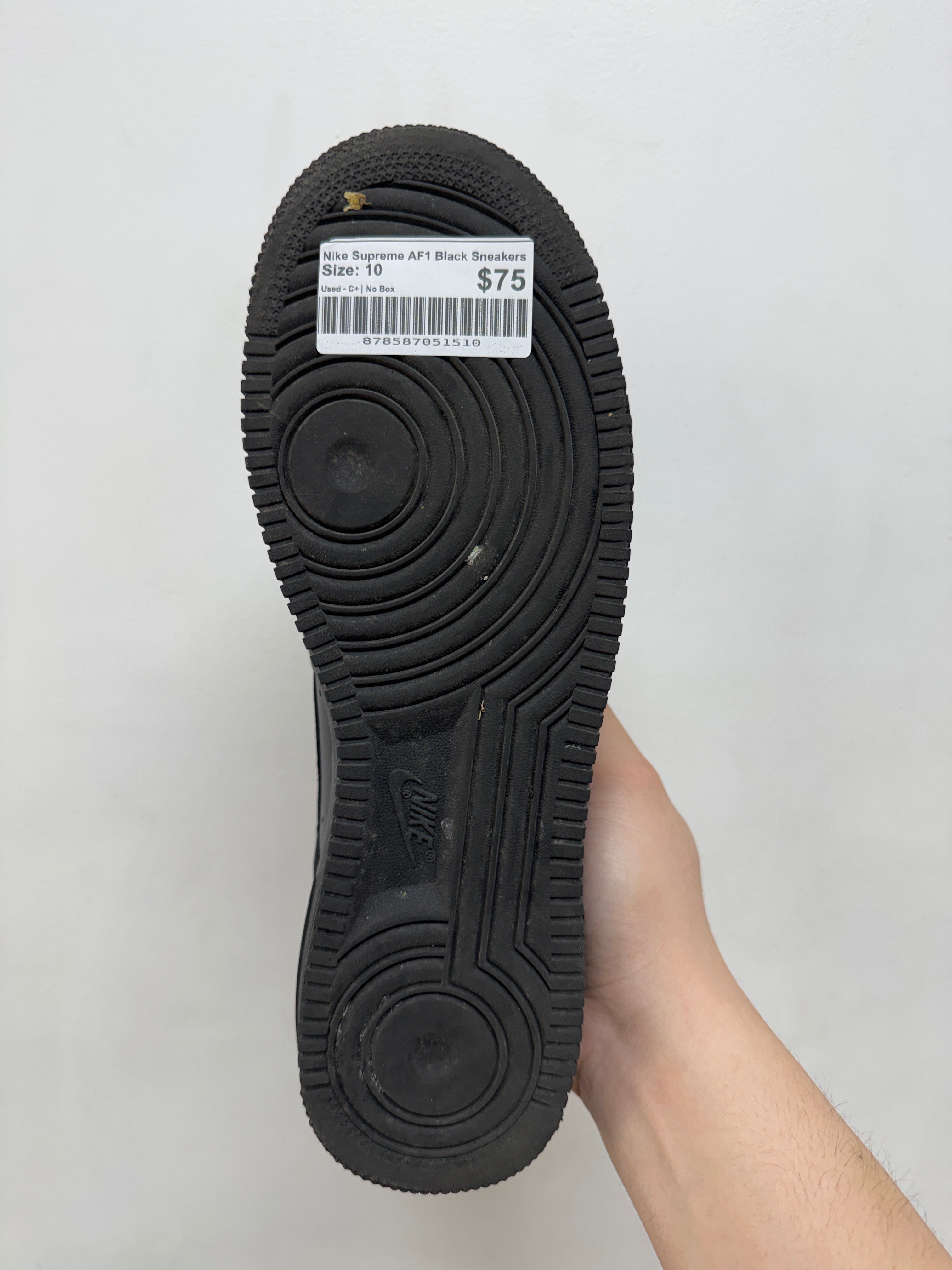 Nike Supreme AF1 Black Sneakers