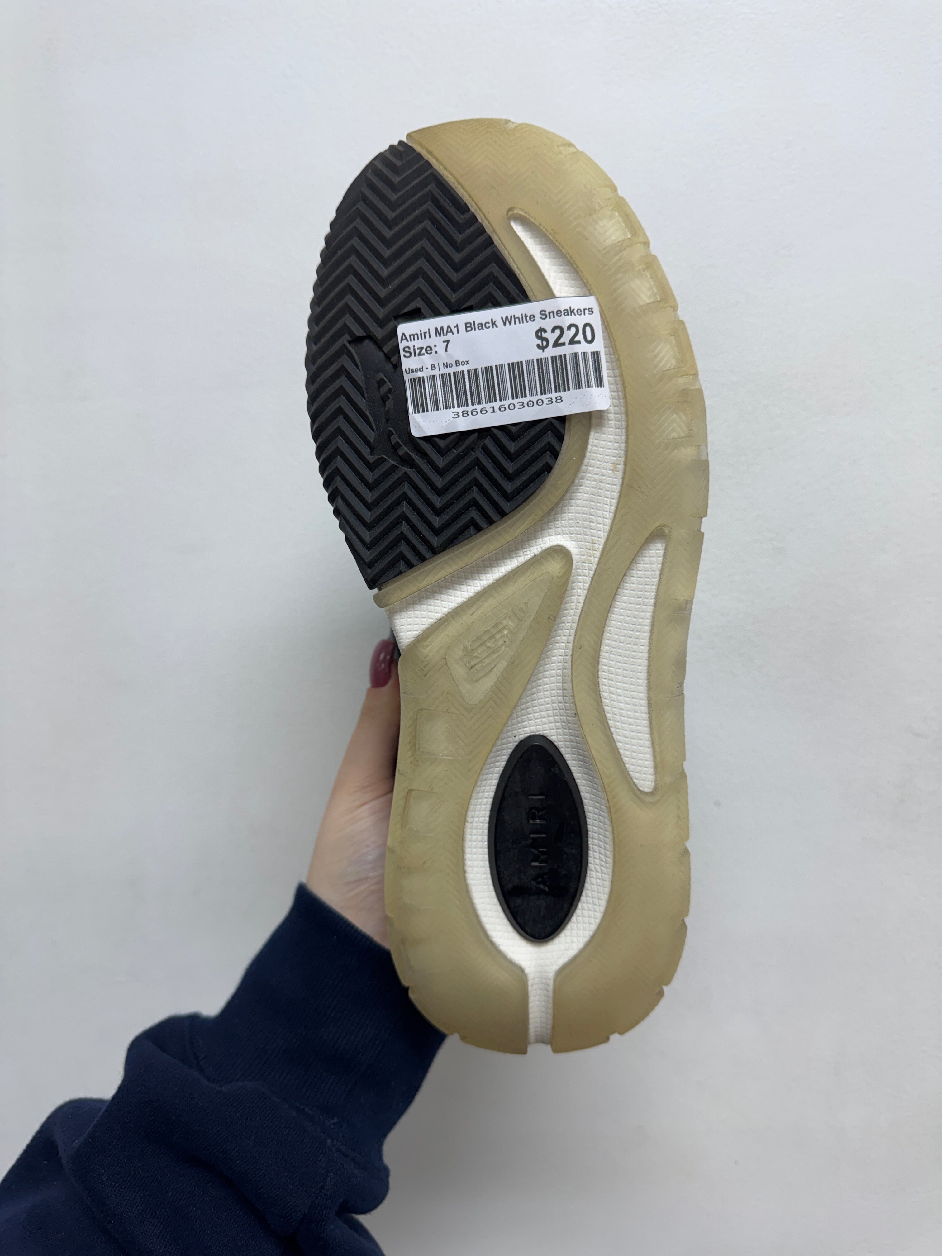 Amiri MA1 Black White Sneakers