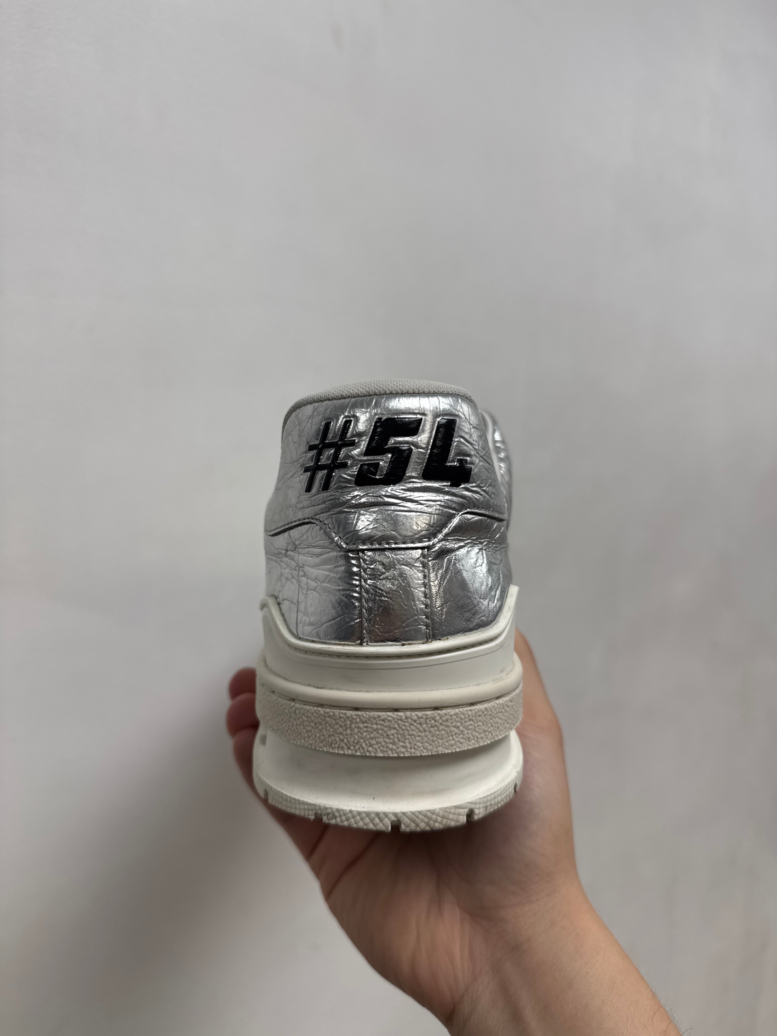Louis Vuitton Foil Tan Trainer Sneakers