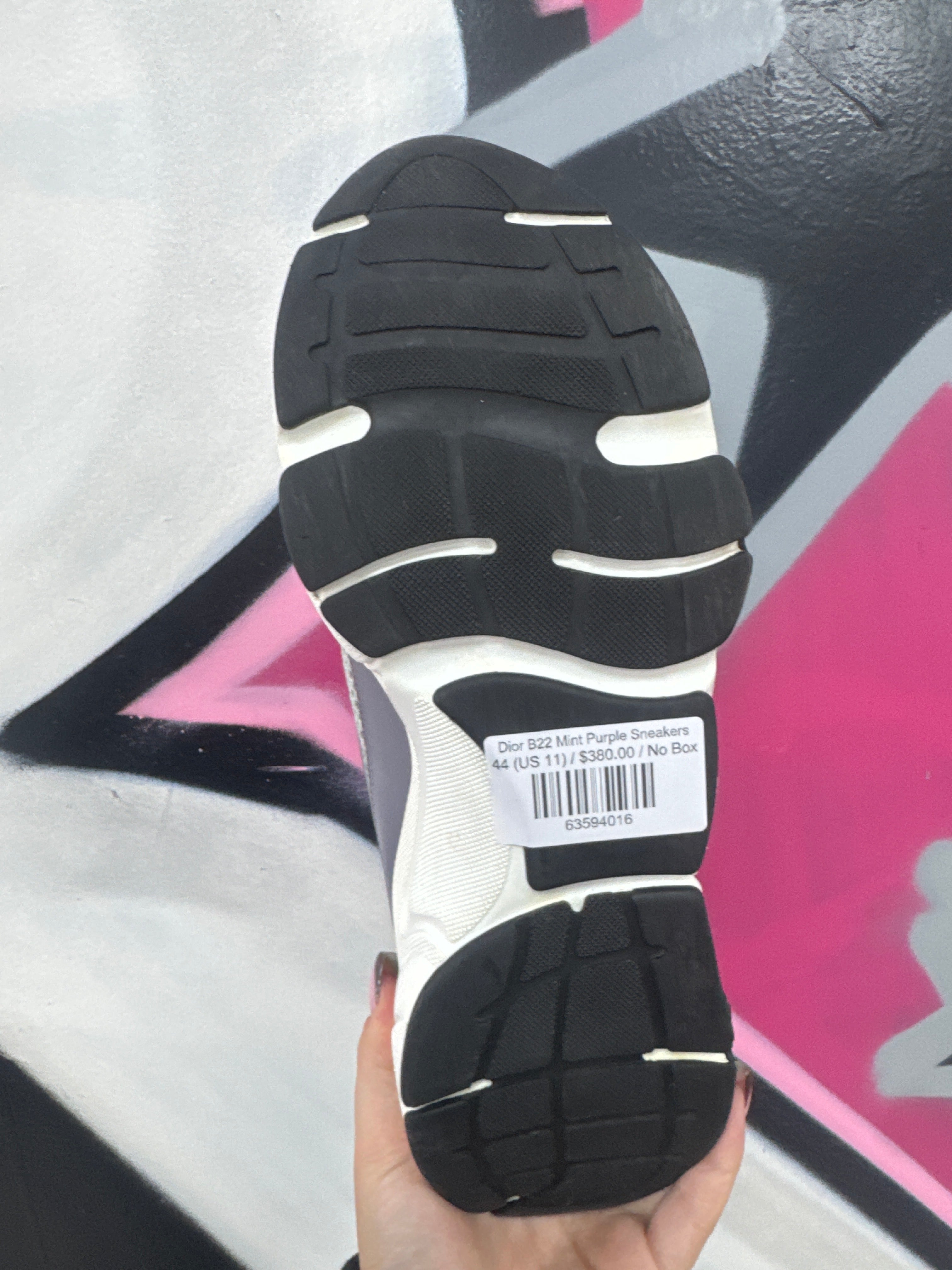 Dior B22 Mint Purple Sneakers