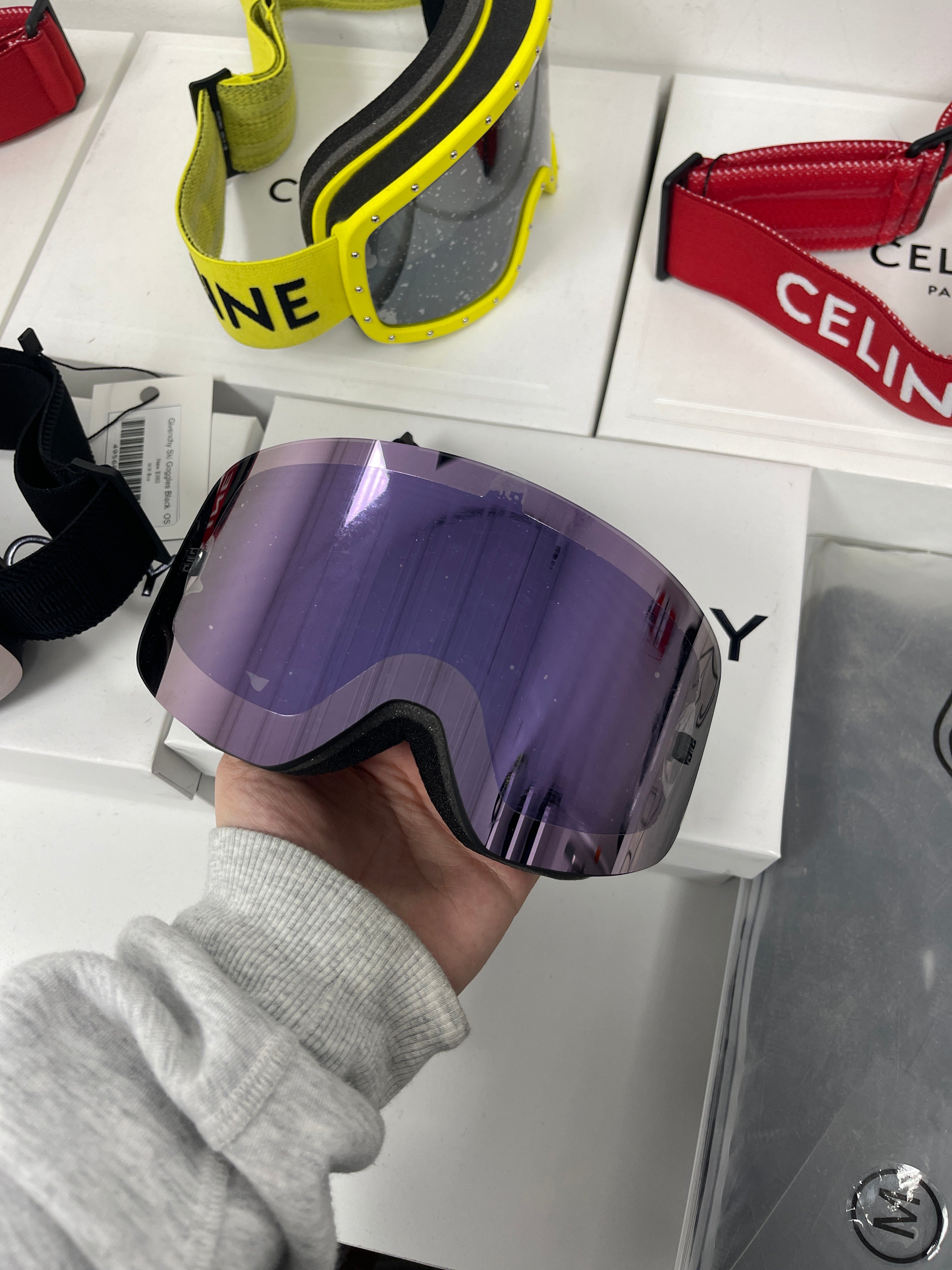 Givenchy Ski Goggles Black  New OS With Box