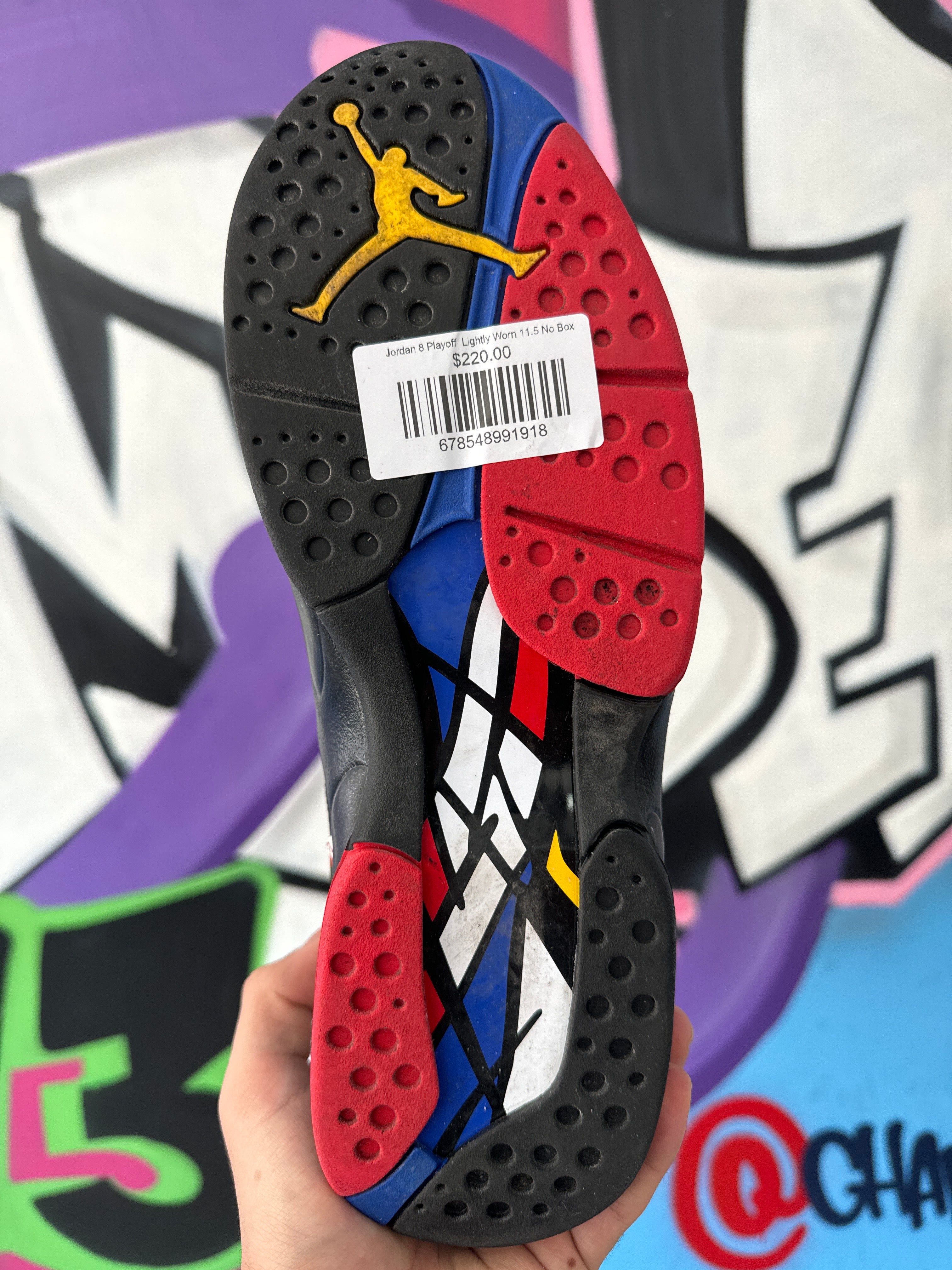 Jordan 8 Playoff  Lightly Worn 11.5 No Box