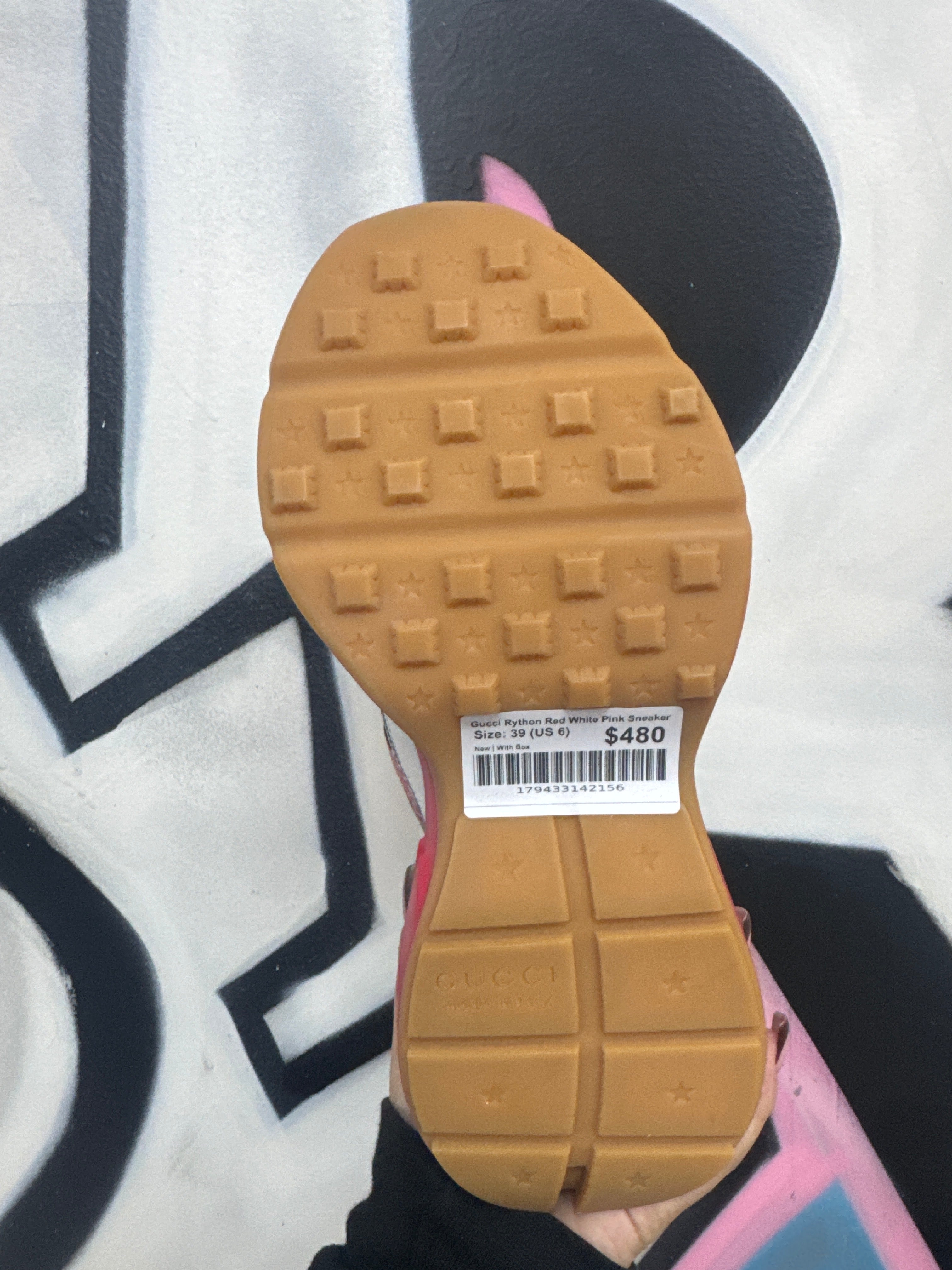 Gucci Rython Red White Pink Sneaker