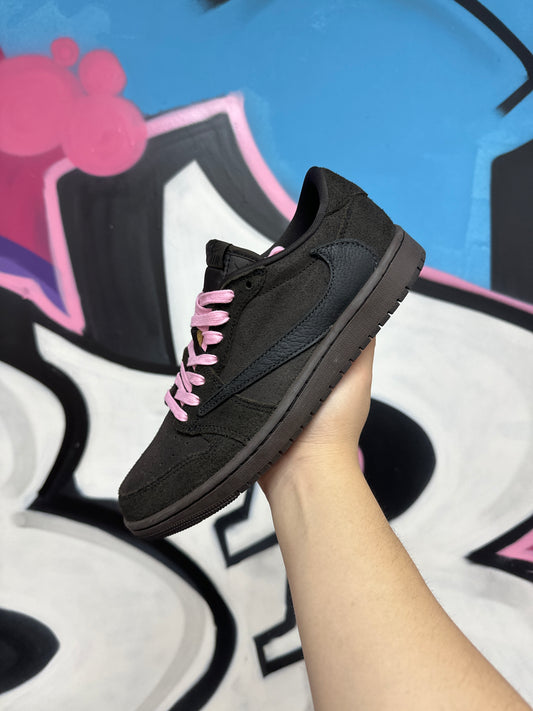 Jordan 1 Low TS Brown Velvet Sneakers