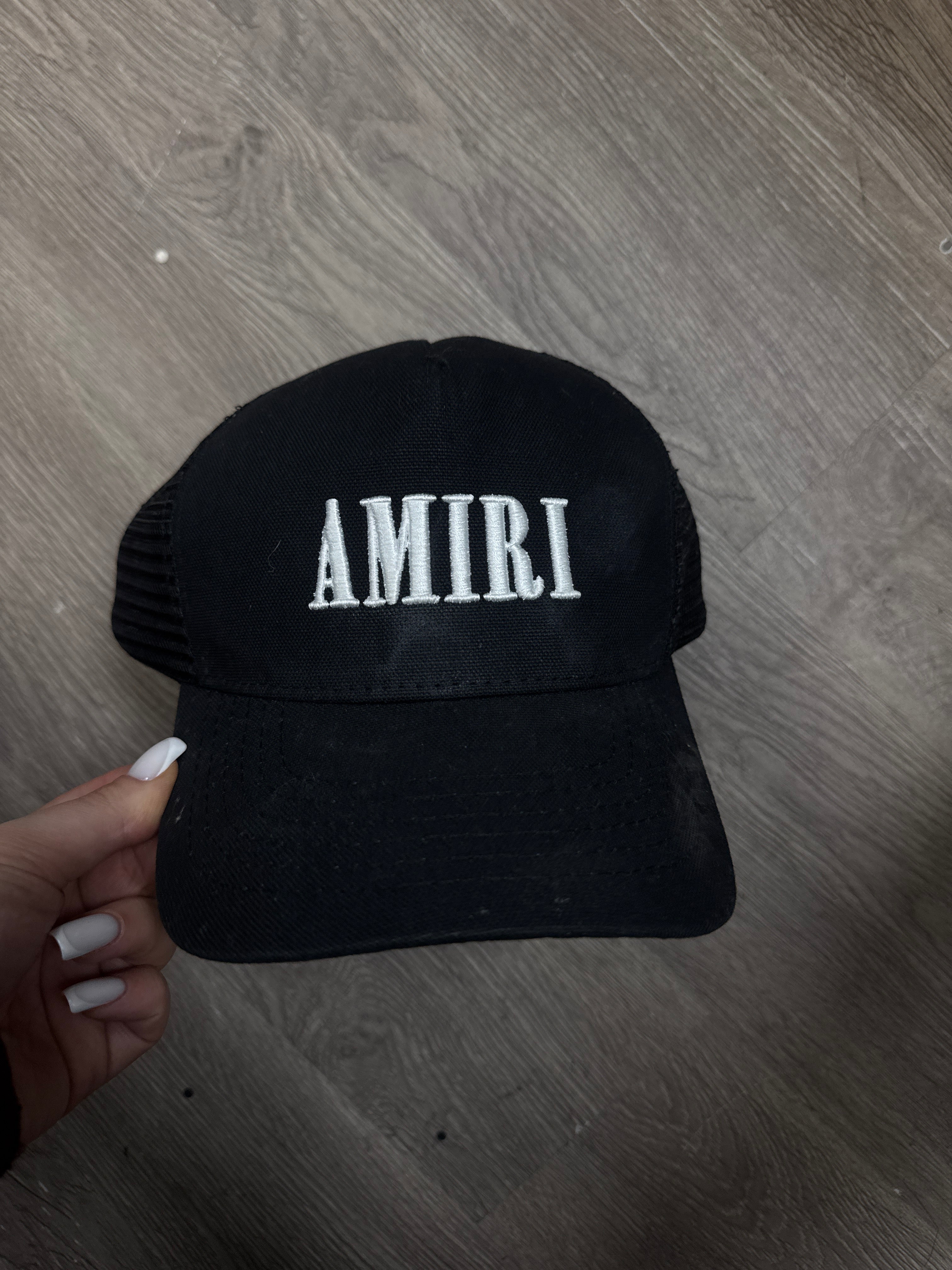 Amiri Black White Core Logo Hat