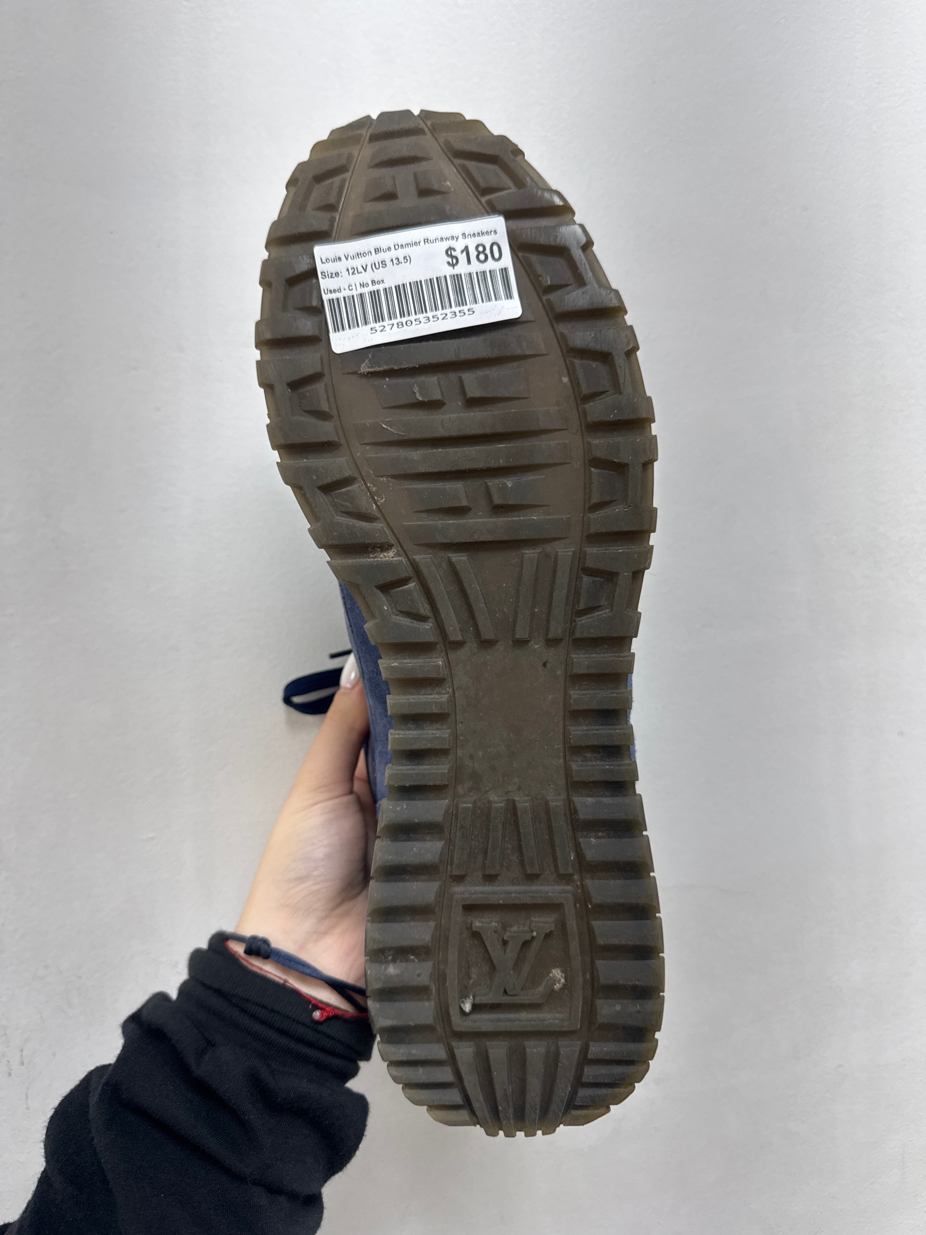 Louis Vuitton Blue Damier Runaway Sneakers
