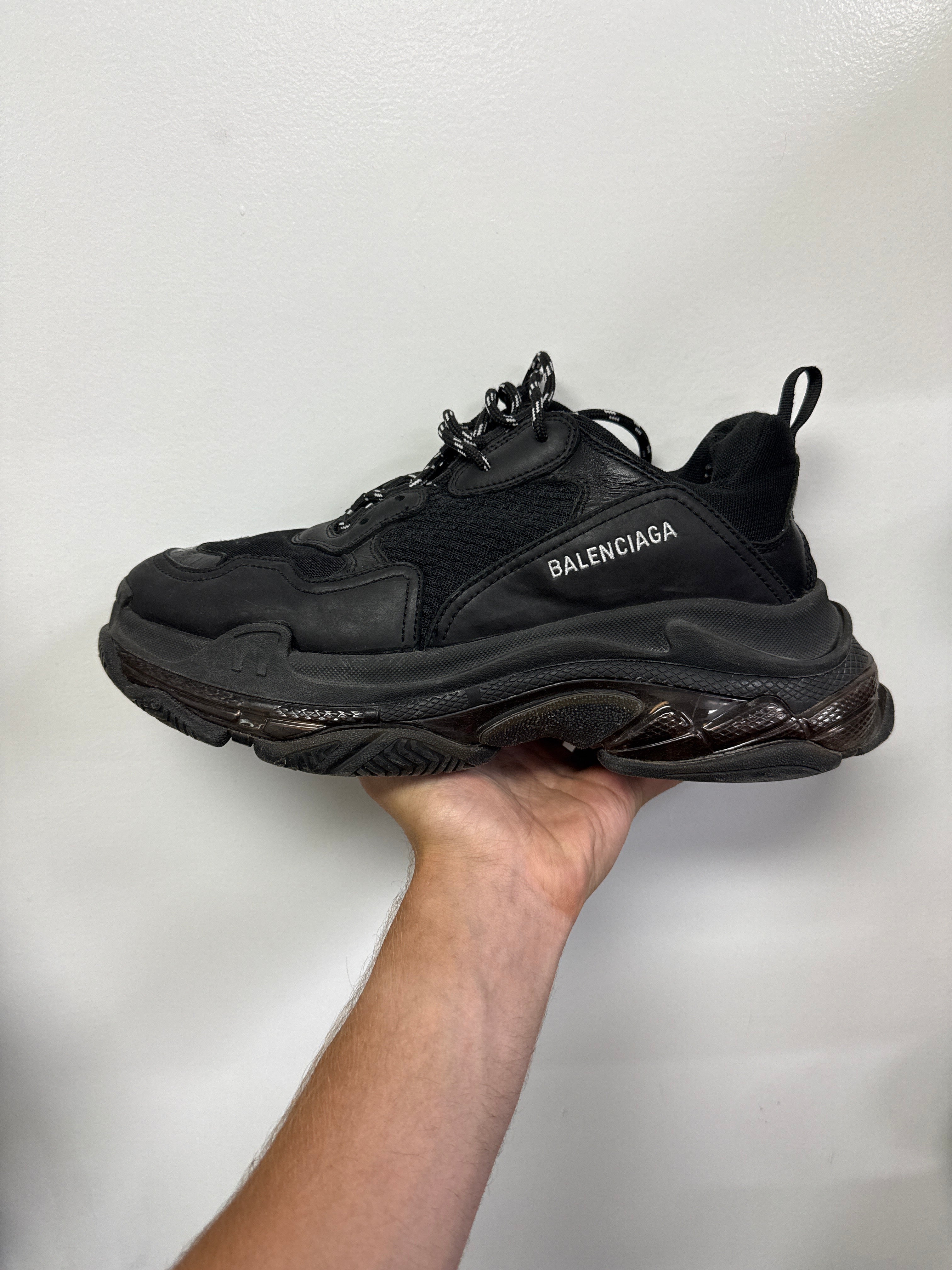 Balenciaga Black Triple S Sneakers