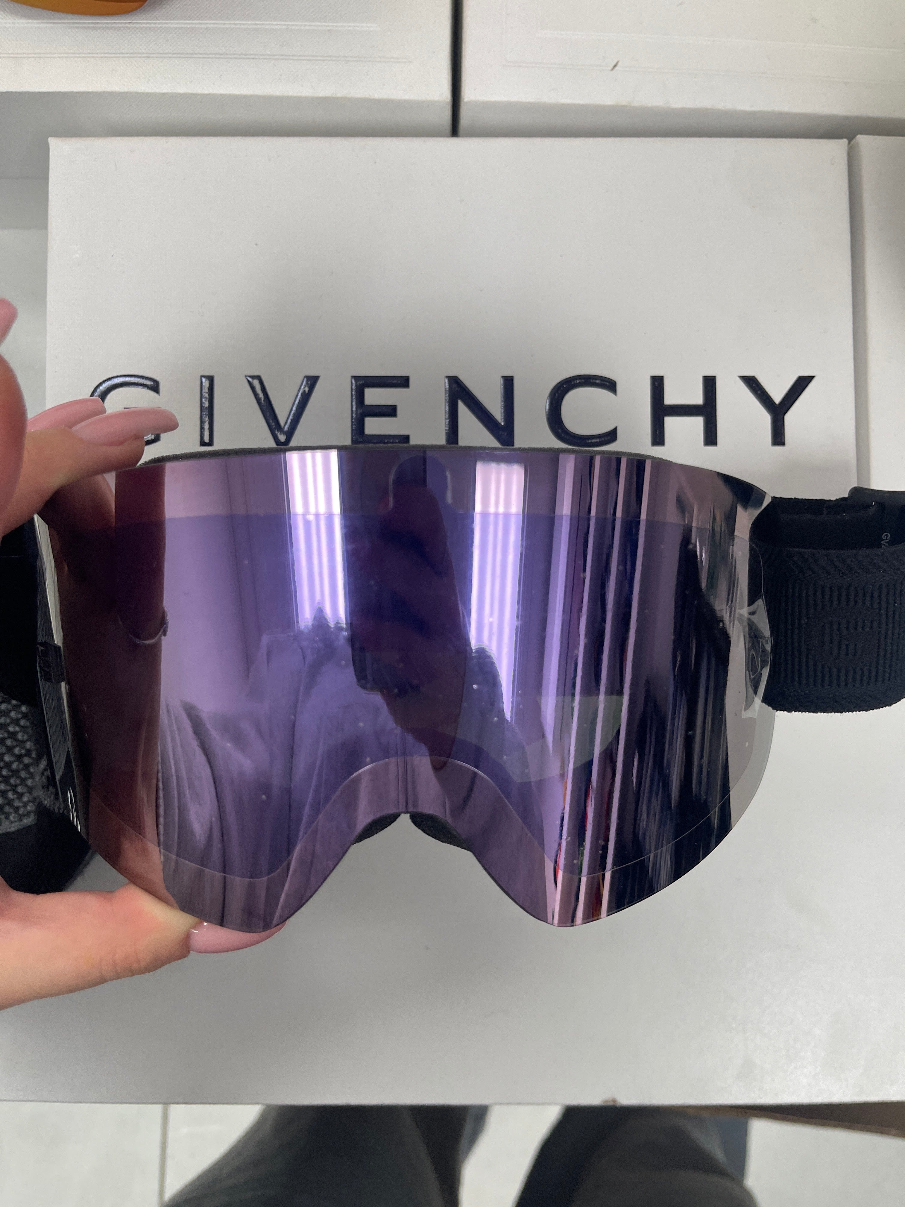 Givenchy Ski Goggles Black  New OS With Box