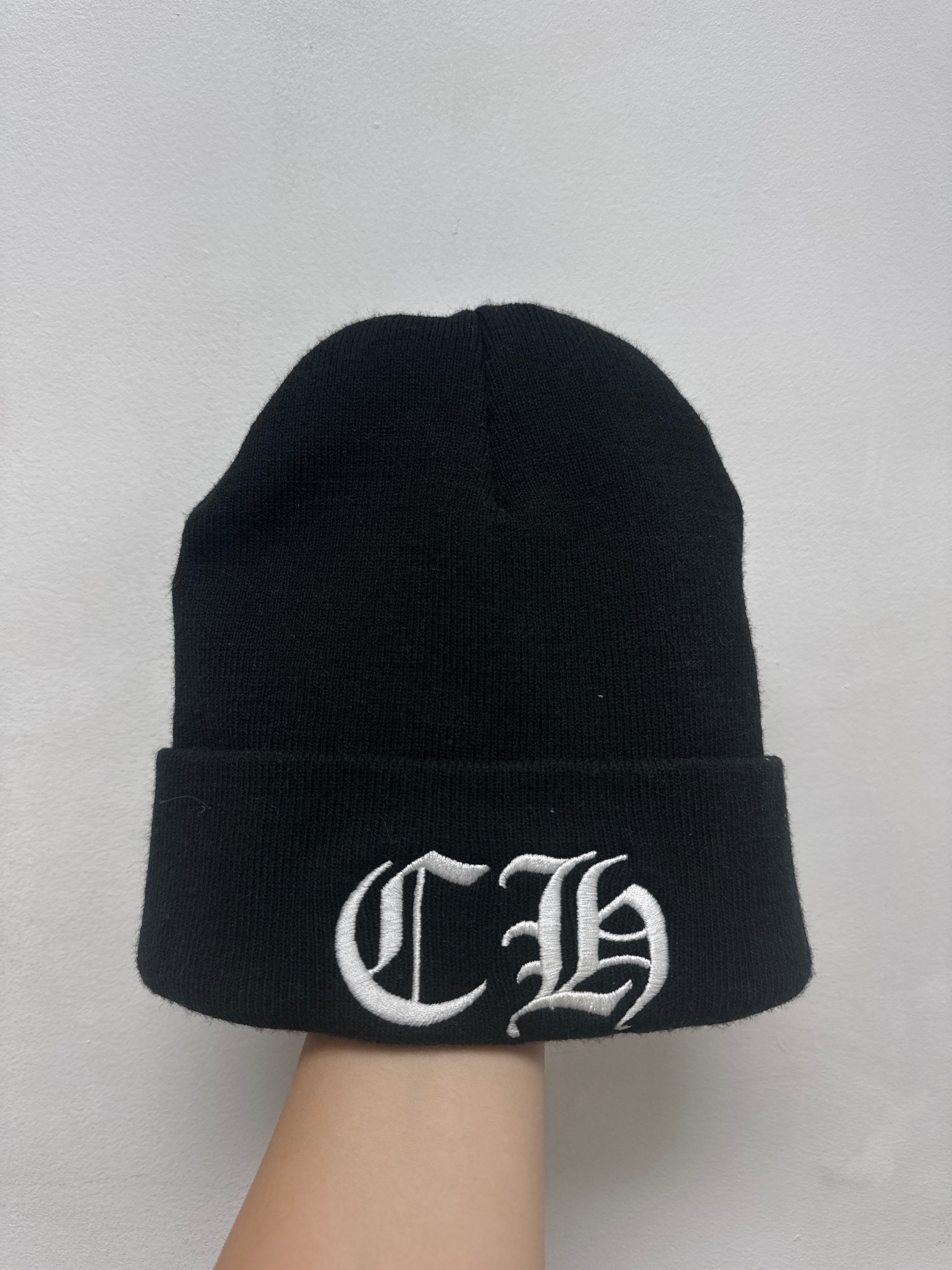 Chrome  Hearts Black White CH Beanie