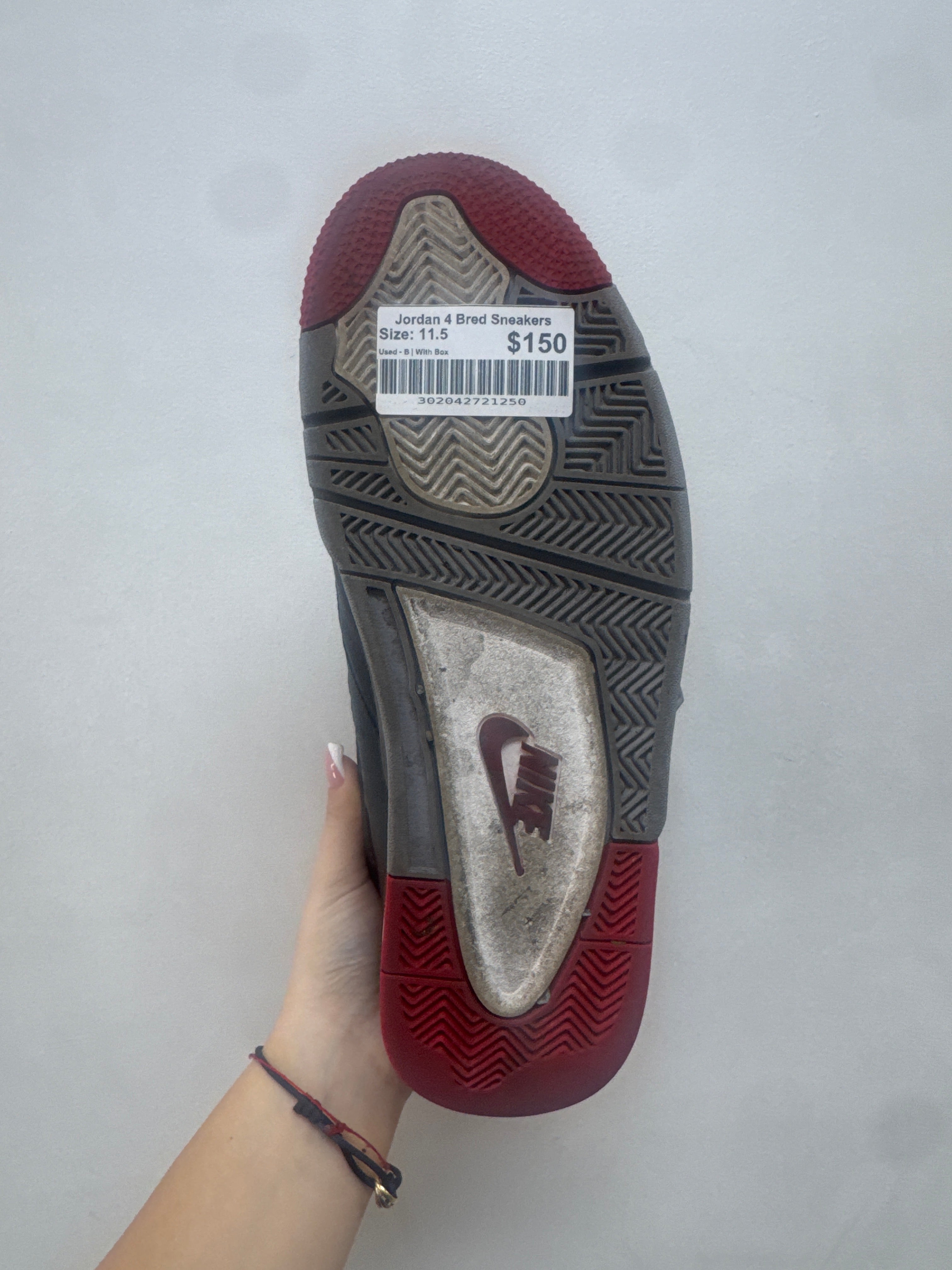 Jordan 4 Bred Sneakers