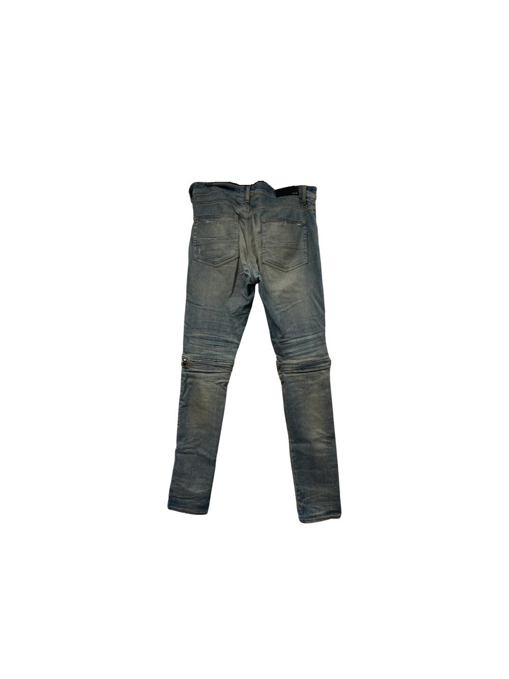 Amiri "MX2" Plaid Patch Light Blue & Black Jeans
