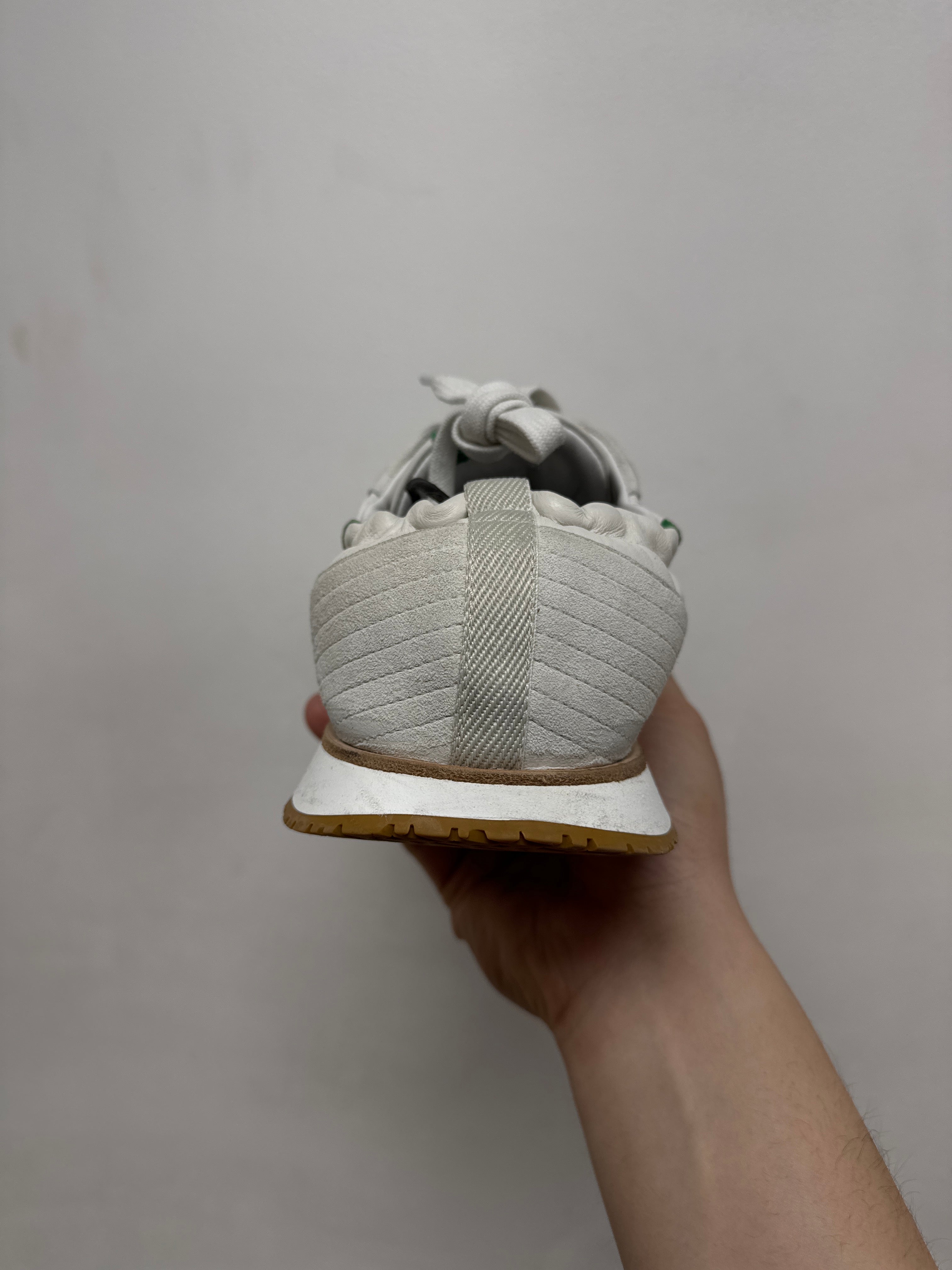 Hermes White Green Jet Sneakers