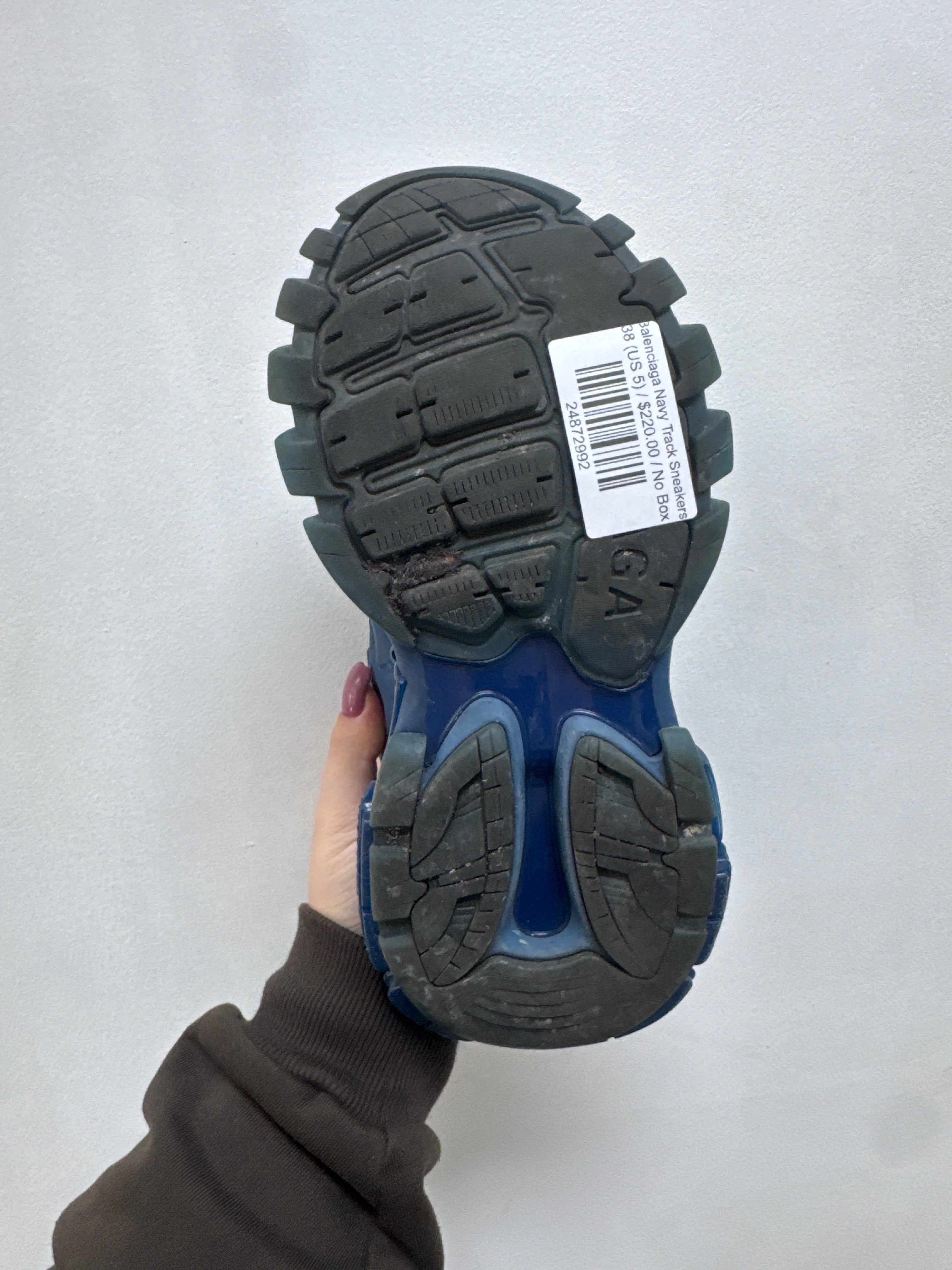 Balenciaga Navy Track Sneakers