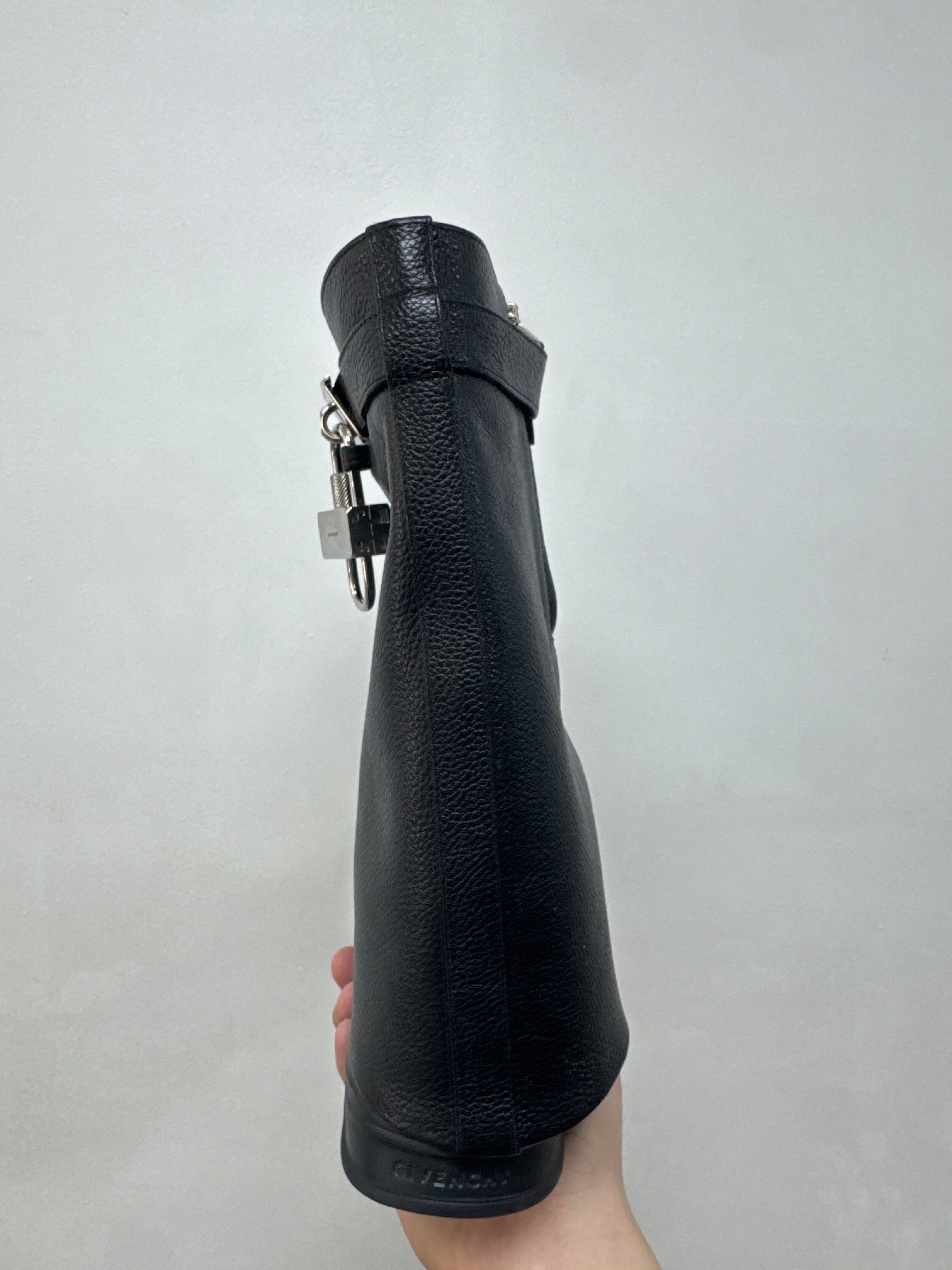 Givenchy Black Shark Biker Boots