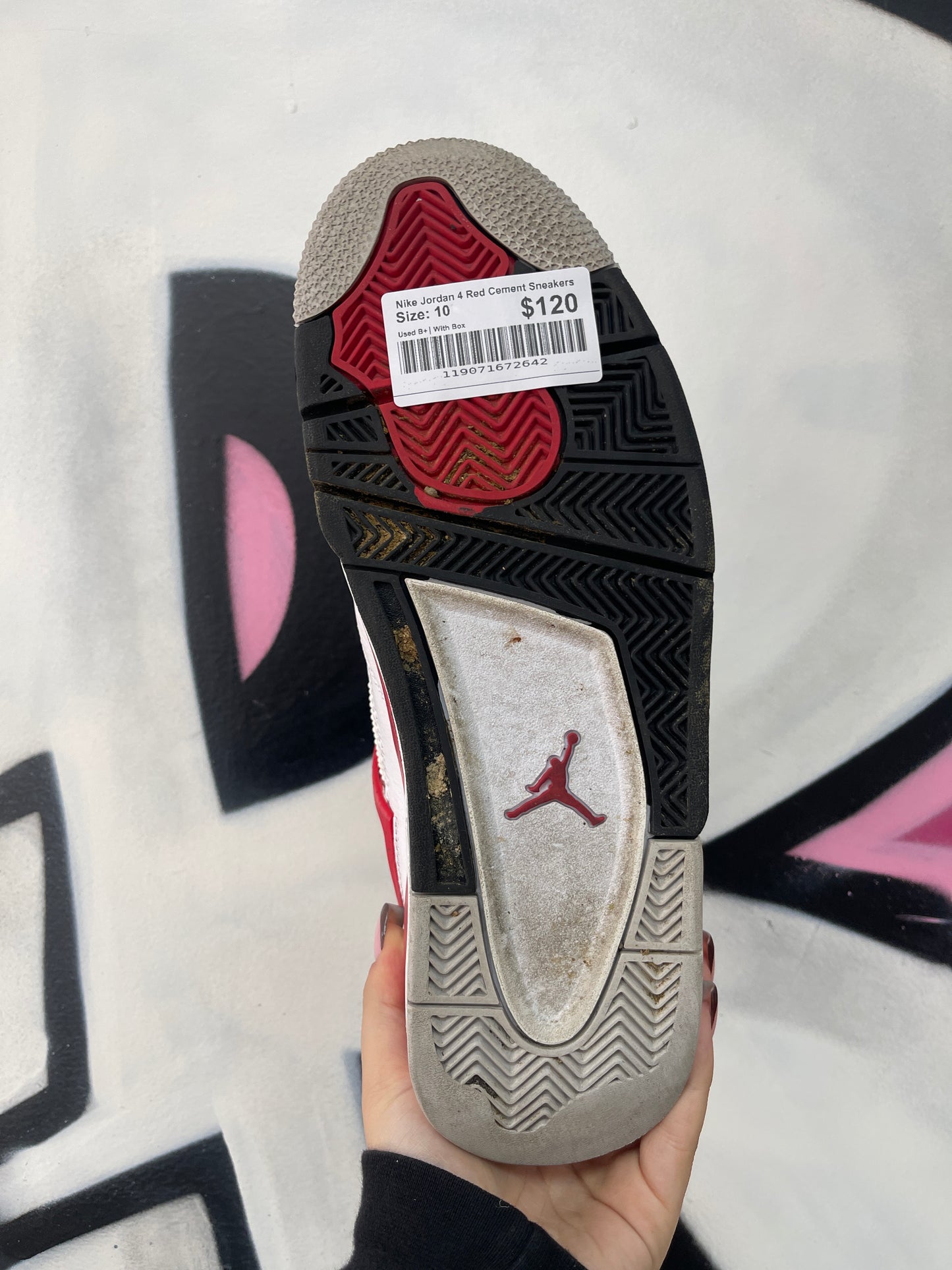 Nike Jordan 4 Red Cement Sneakers