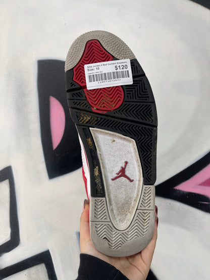Nike Jordan 4 Red Cement Sneakers