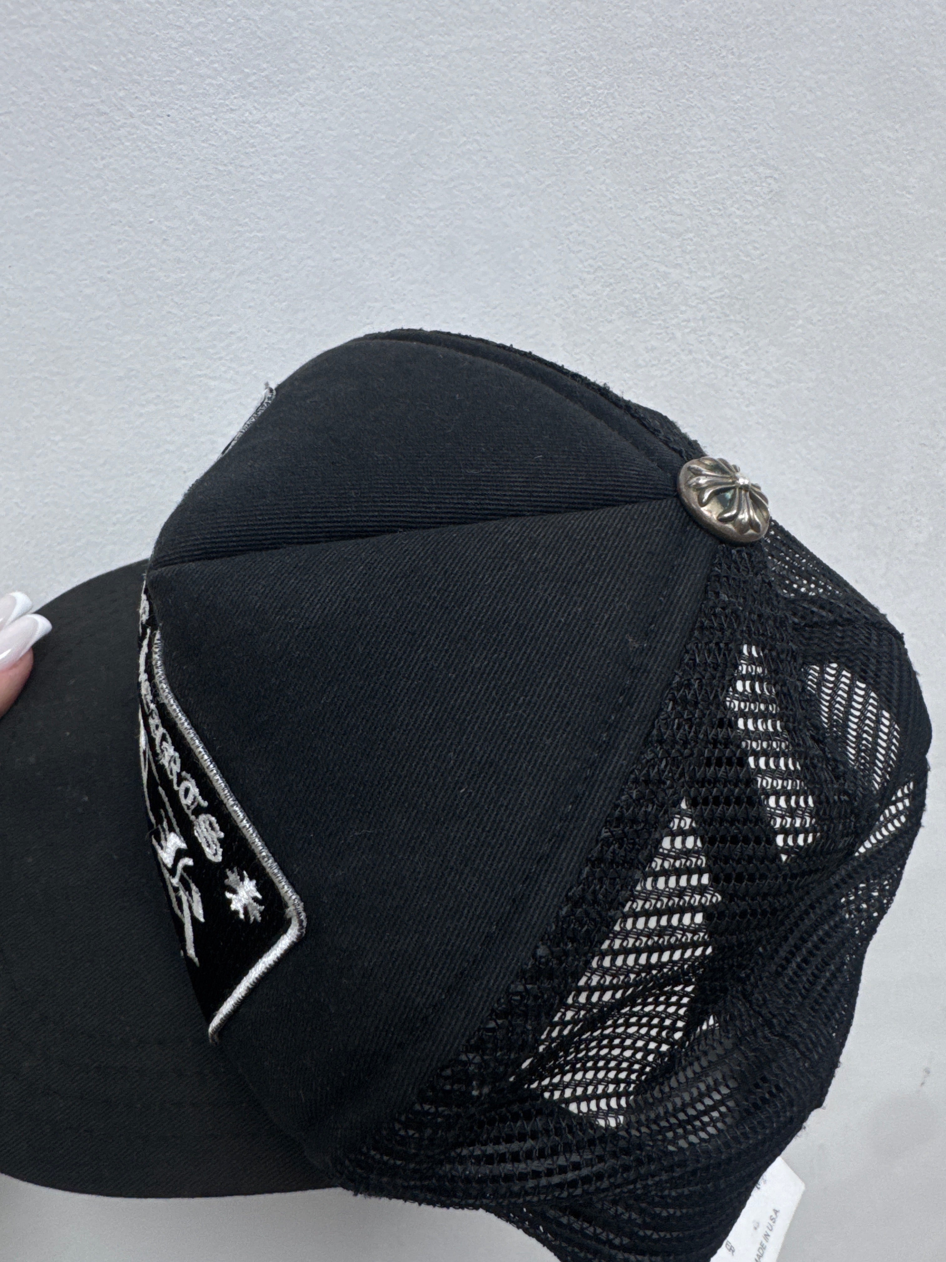 Chrome Hearts Black F*CK Trucker Hat