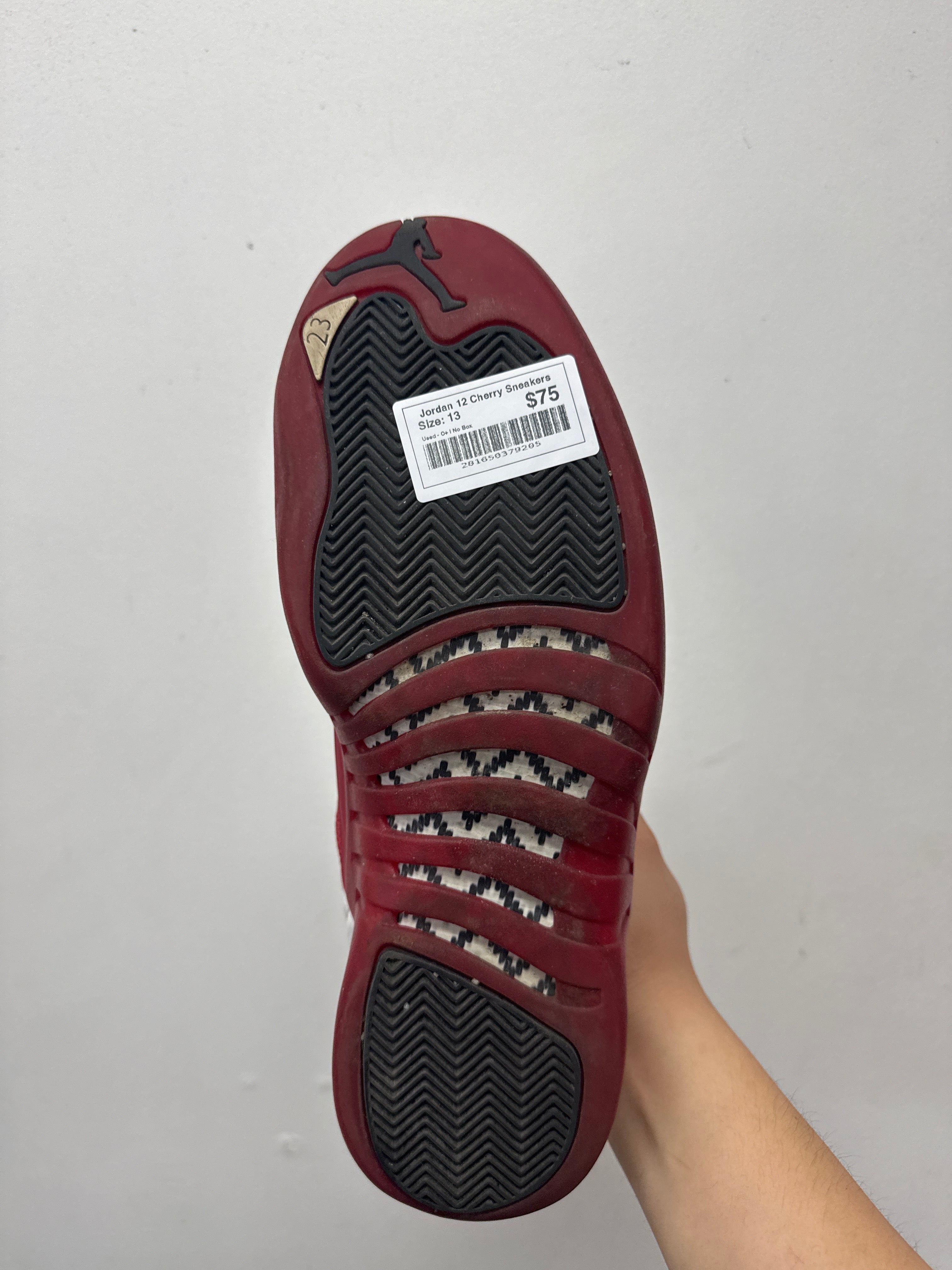 Jordan 12 Cherry Sneakers