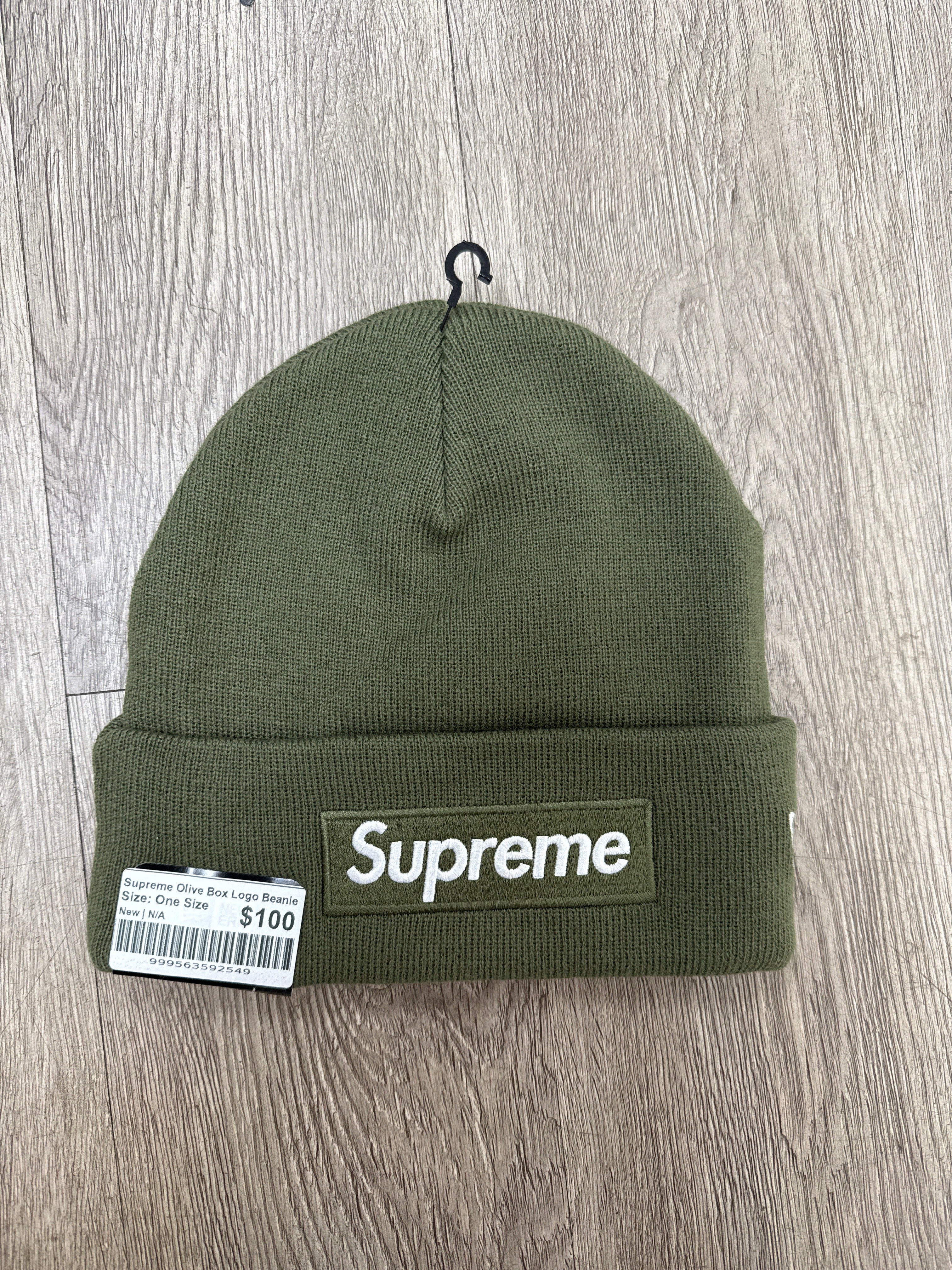 Supreme Olive Box Logo Beanie