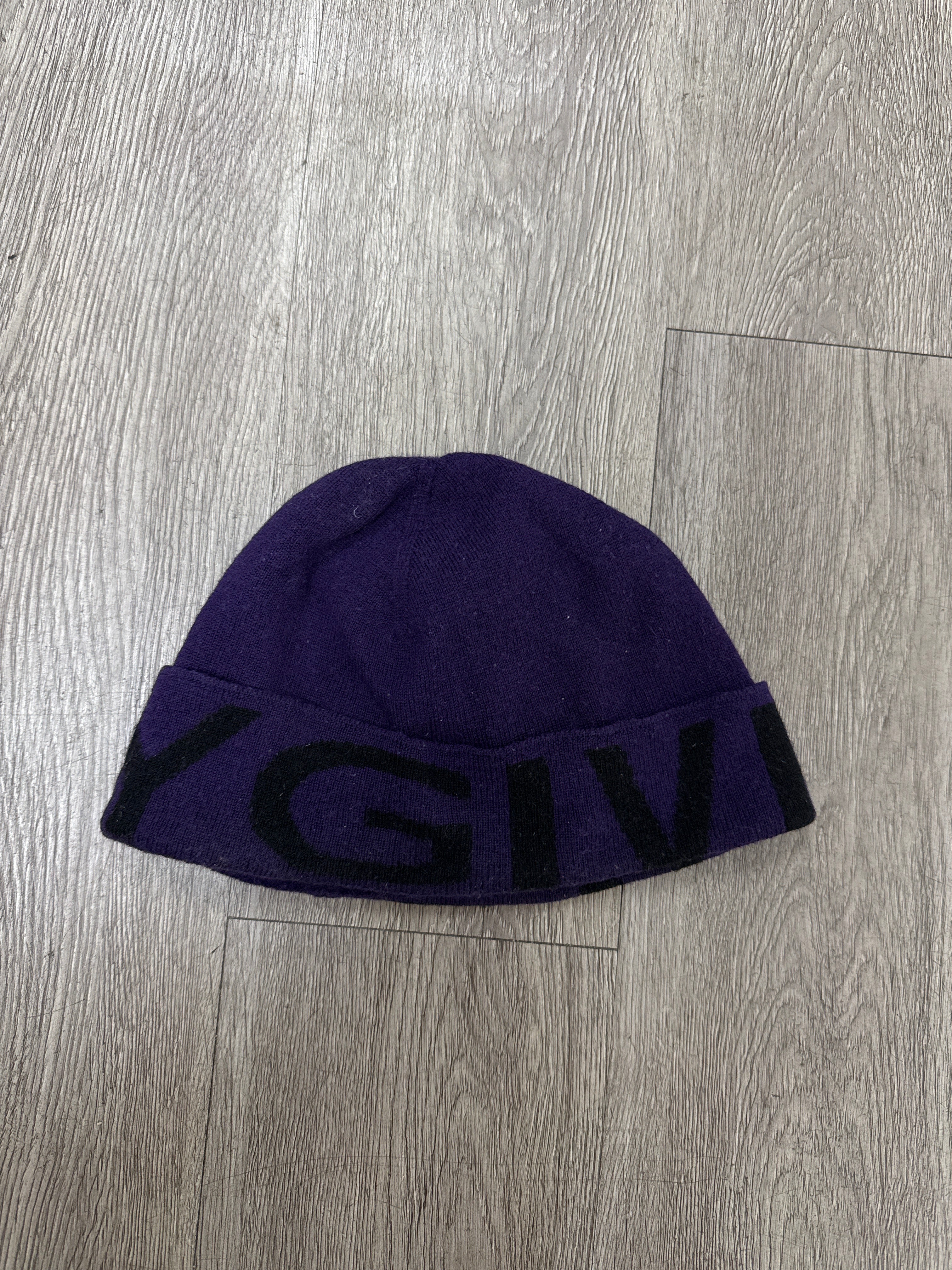 Givenchy Purple Black Logo Beanie