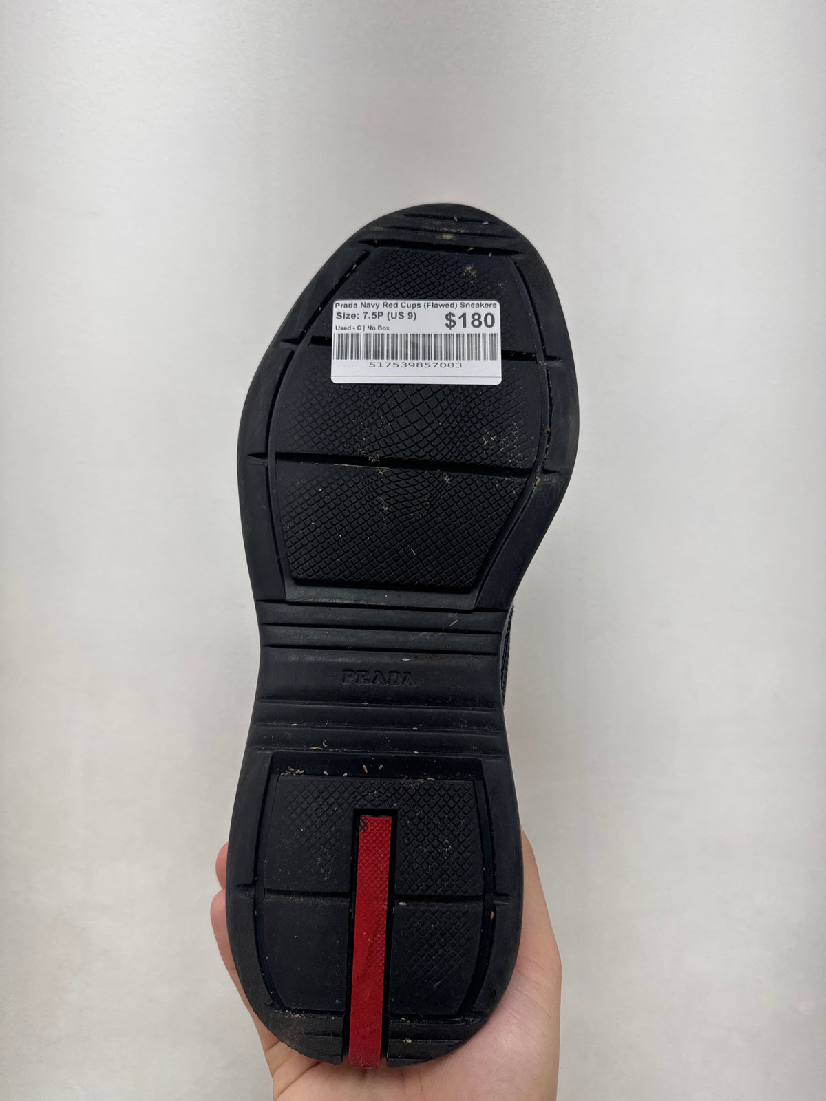 Prada Navy Red Cups (Flawed) Sneakers