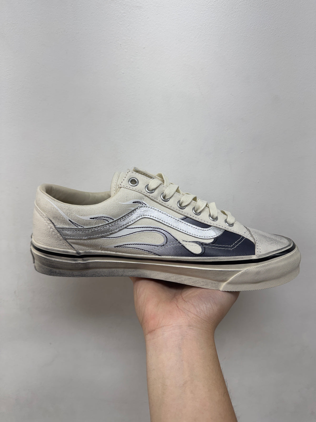 Vans LX Old Skool Archive Flame White Sneakers