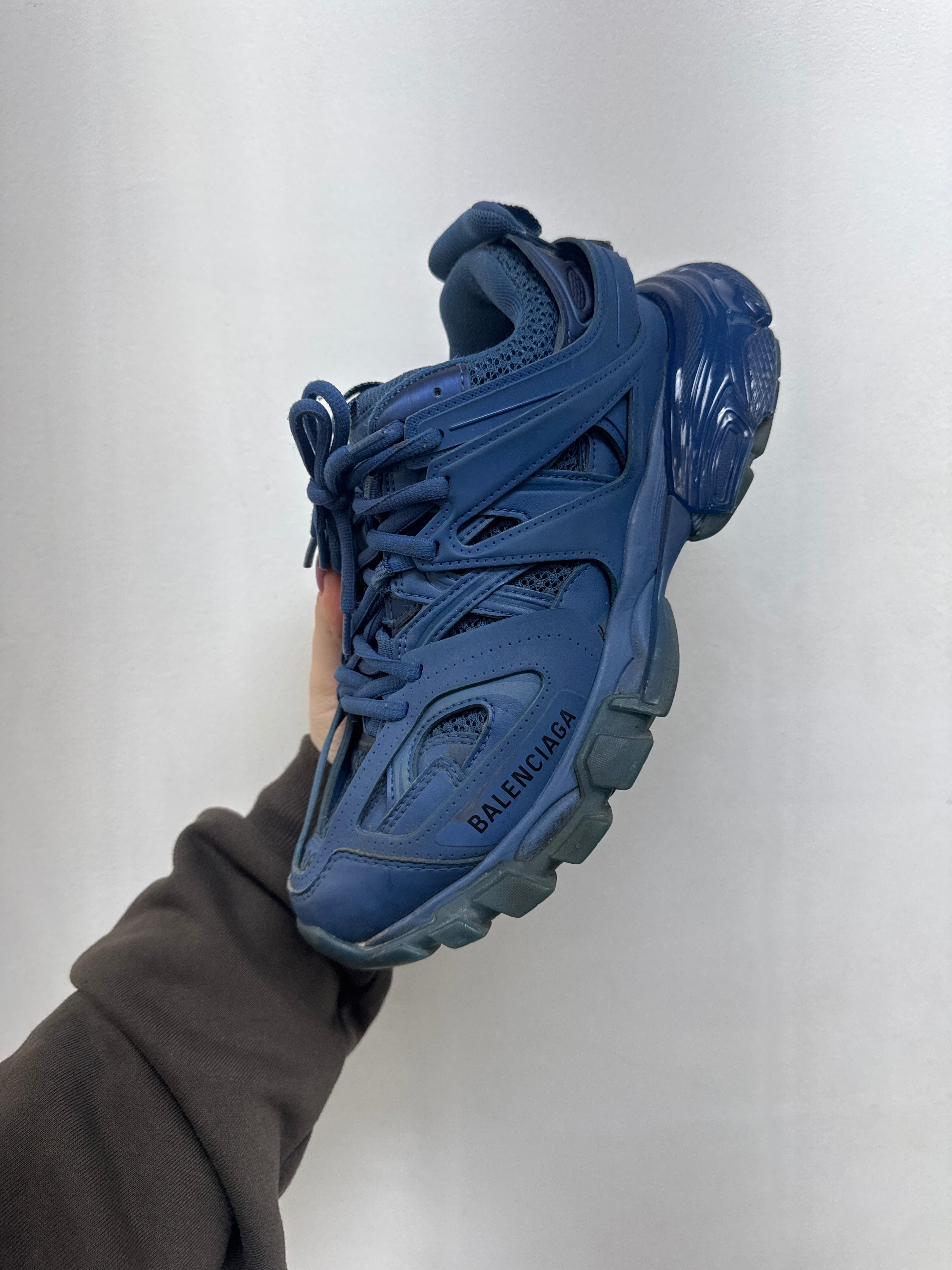 Balenciaga Navy Track Sneakers
