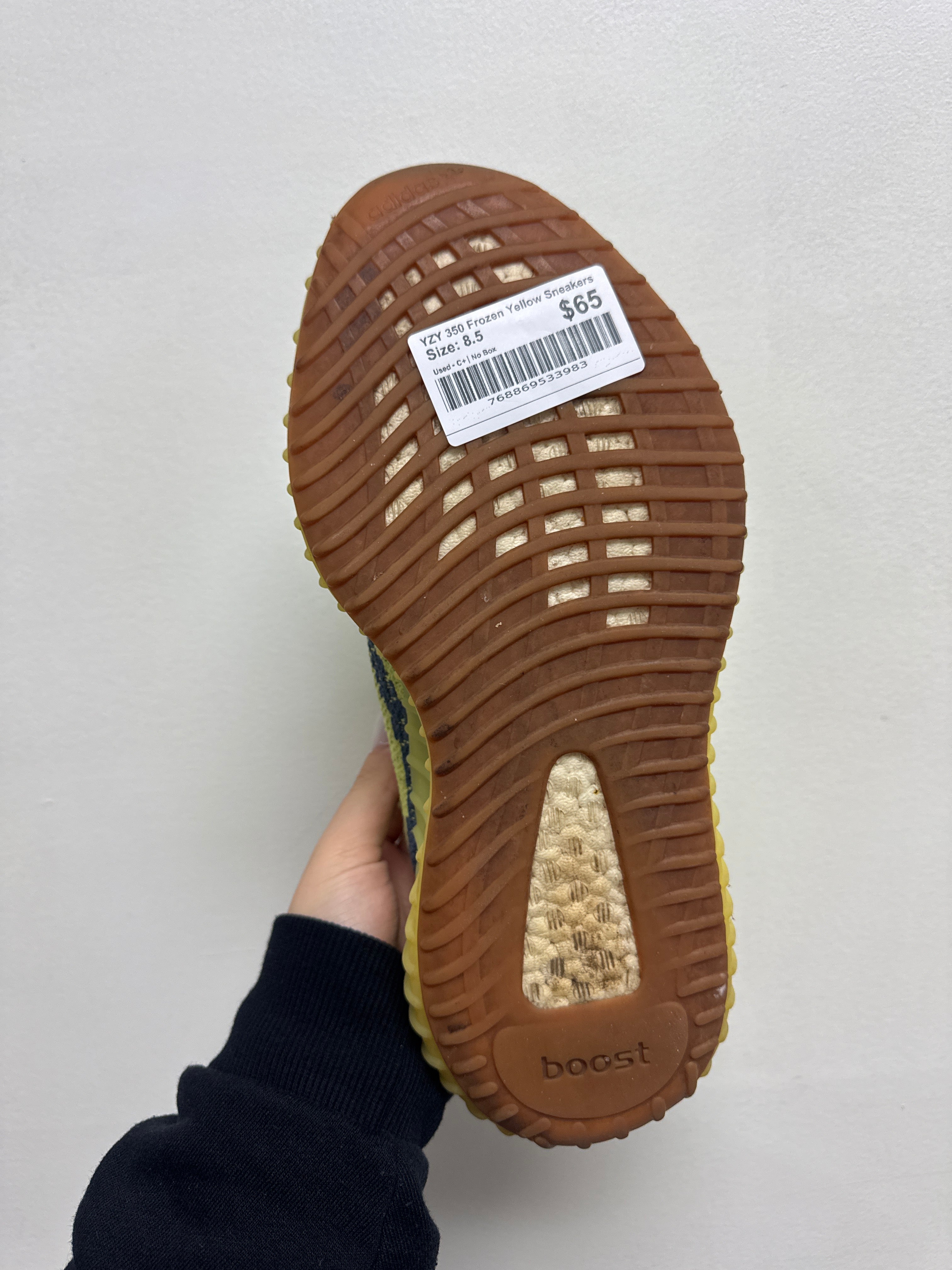 YZY 350 Frozen Yellow Sneakers