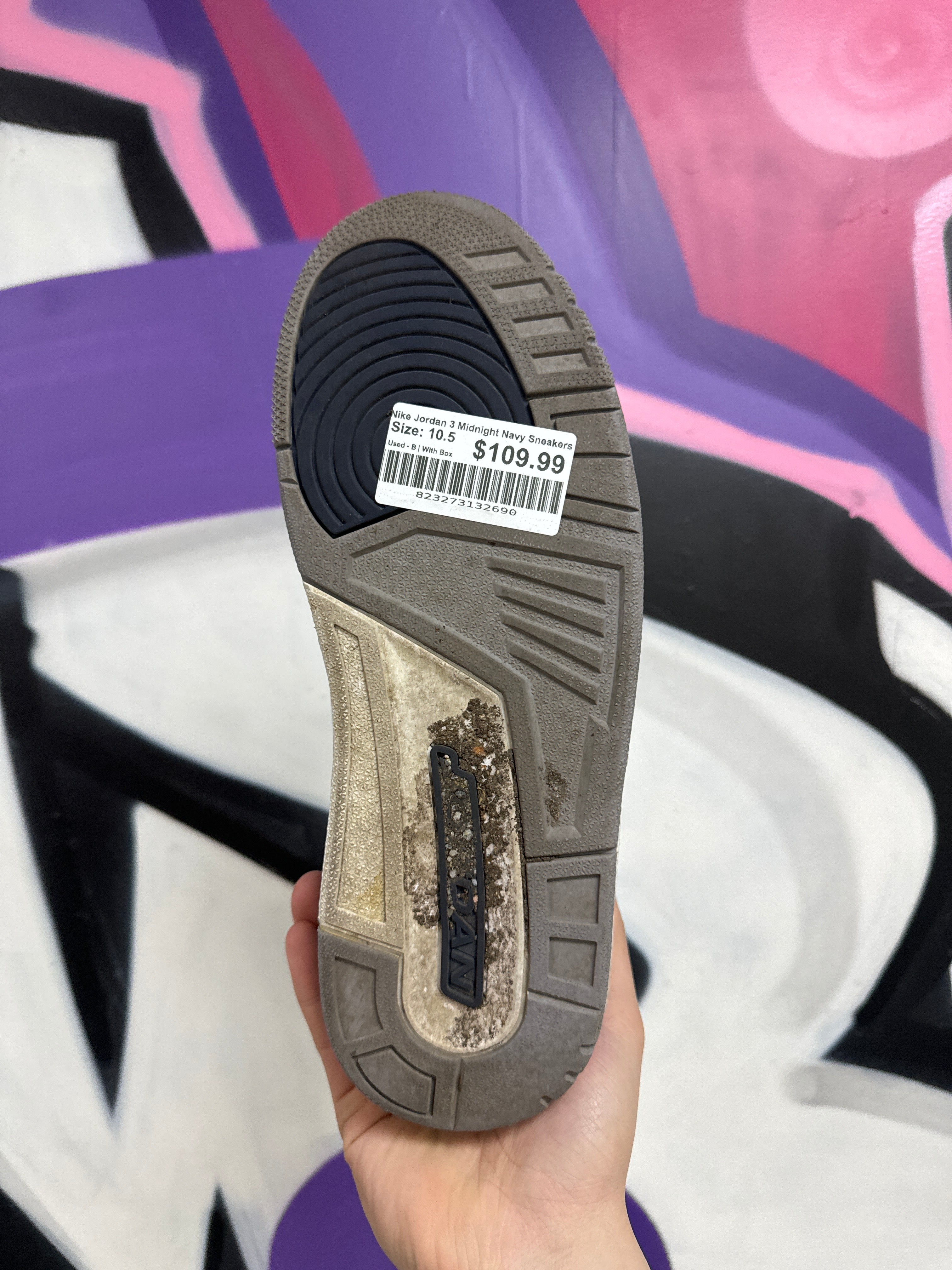 Nike Jordan 3 Midnight Navy Sneakers