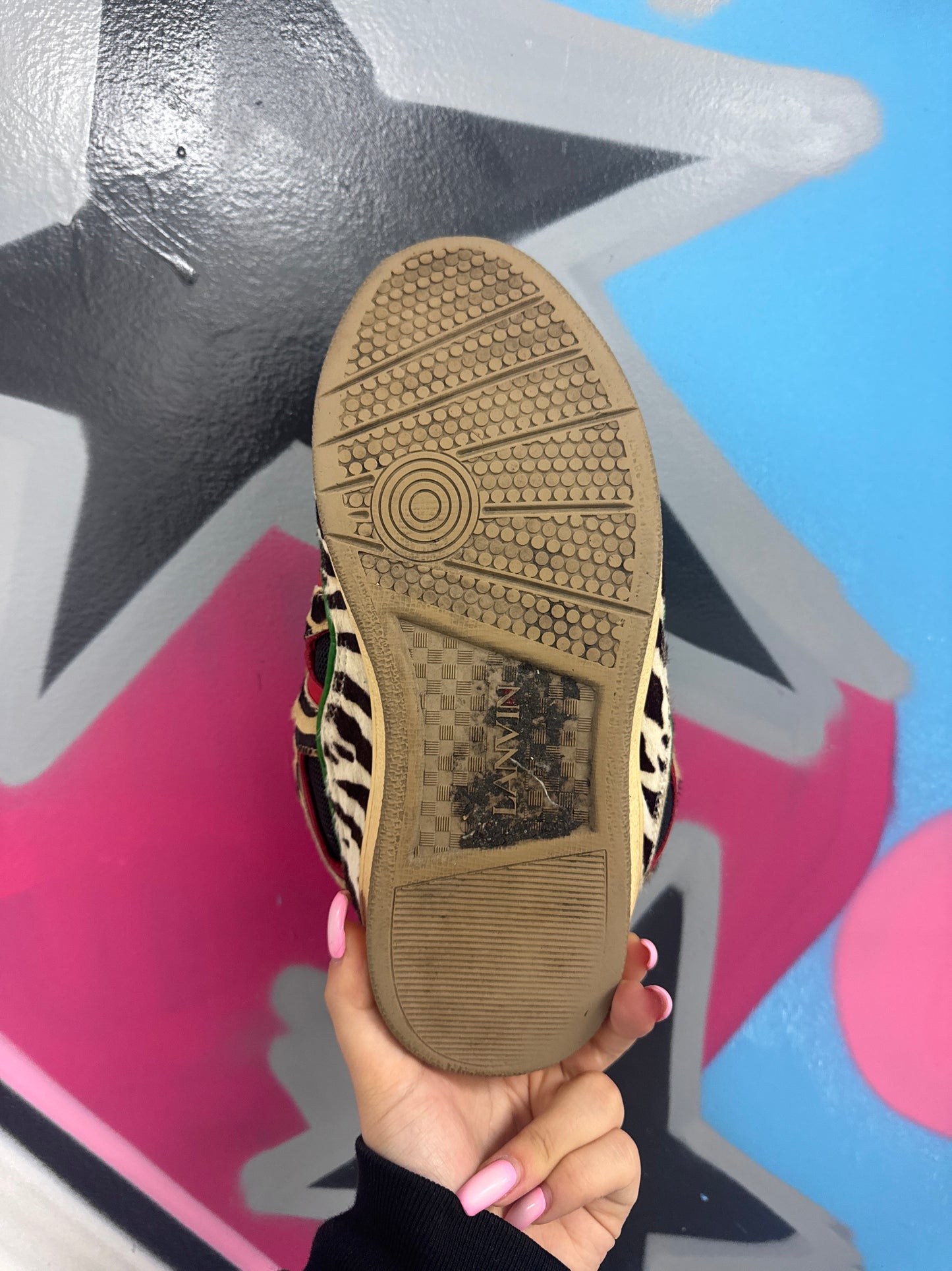 Lanvin Curb Leopard Used 39 (US 6) No Box