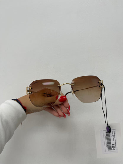 Cartier Signature C Wire Brown Sunglasses