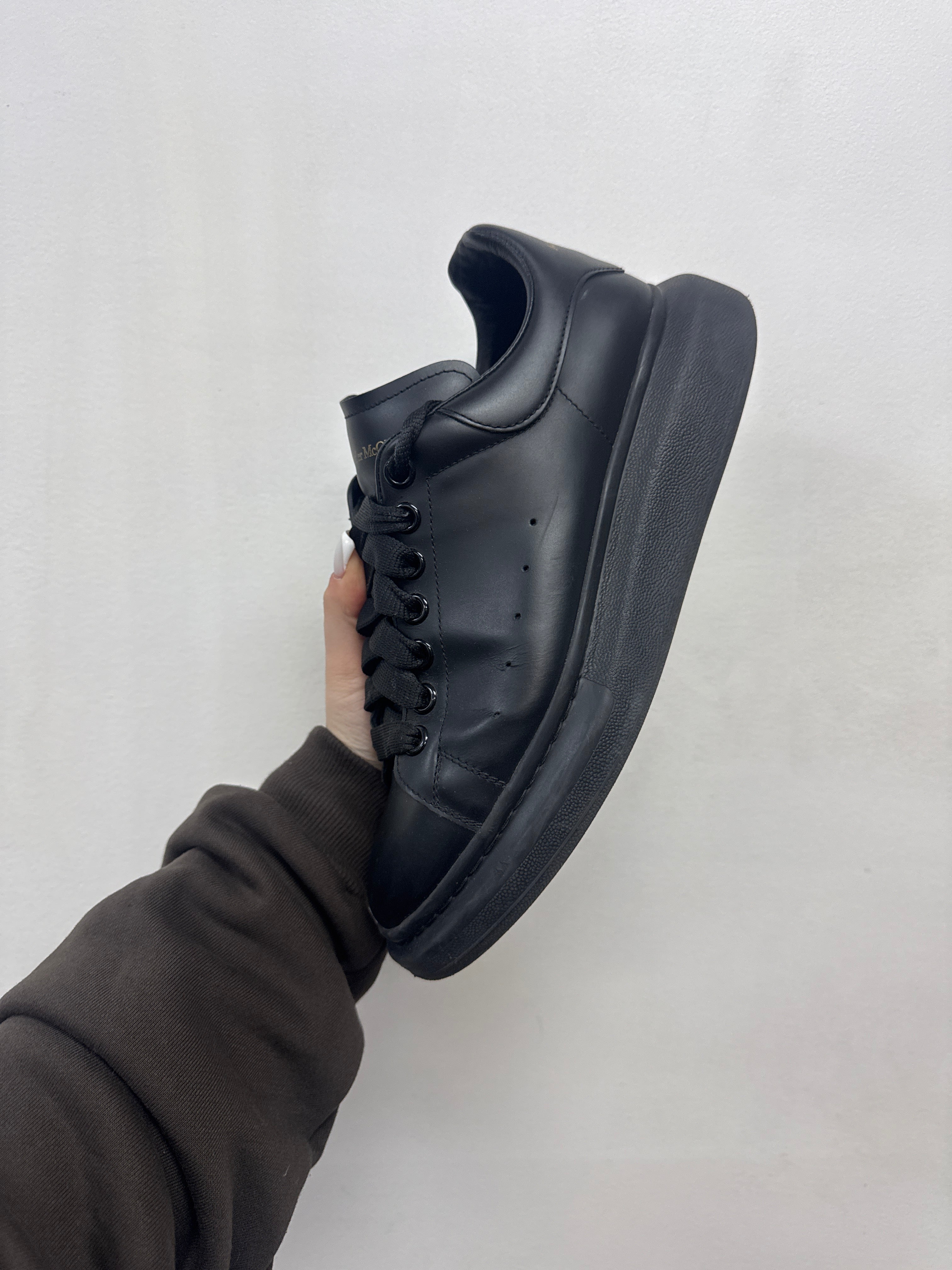 Alexander Mcqueen Triple Black Oversized Sneakers