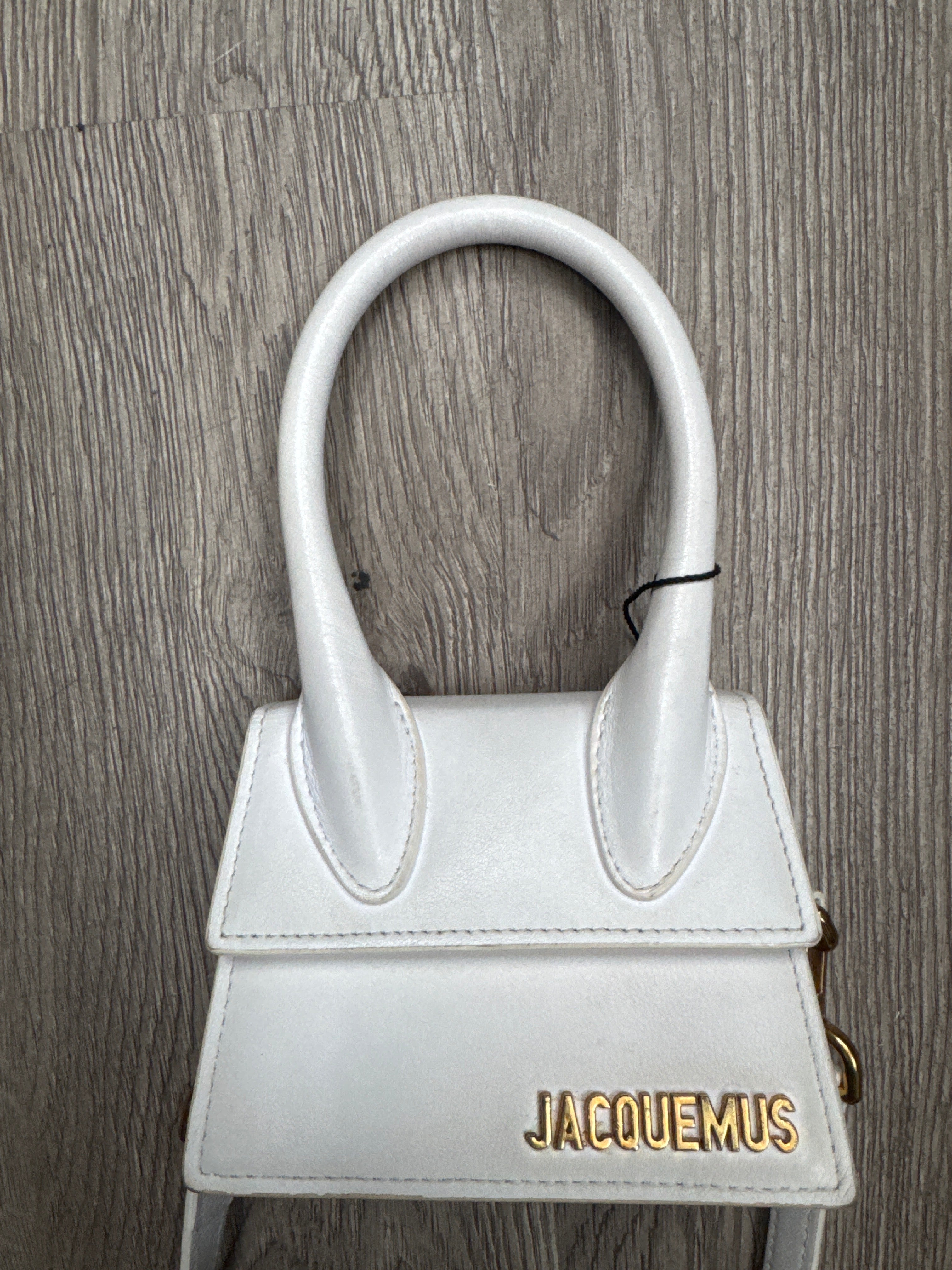 Jacquemus White Gold Crossbody Bag