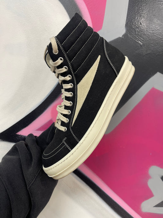 Rick Owens Drkshdws Vintage High Black Cream Sneaker